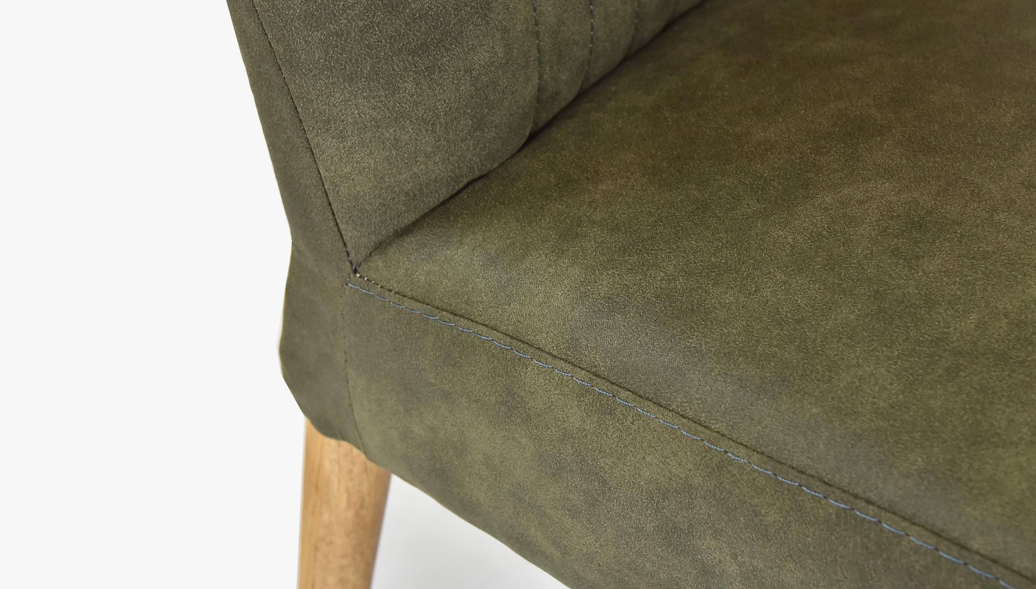 elegáns szék valencia lekerekített tölgyfa lábak oliva zöld