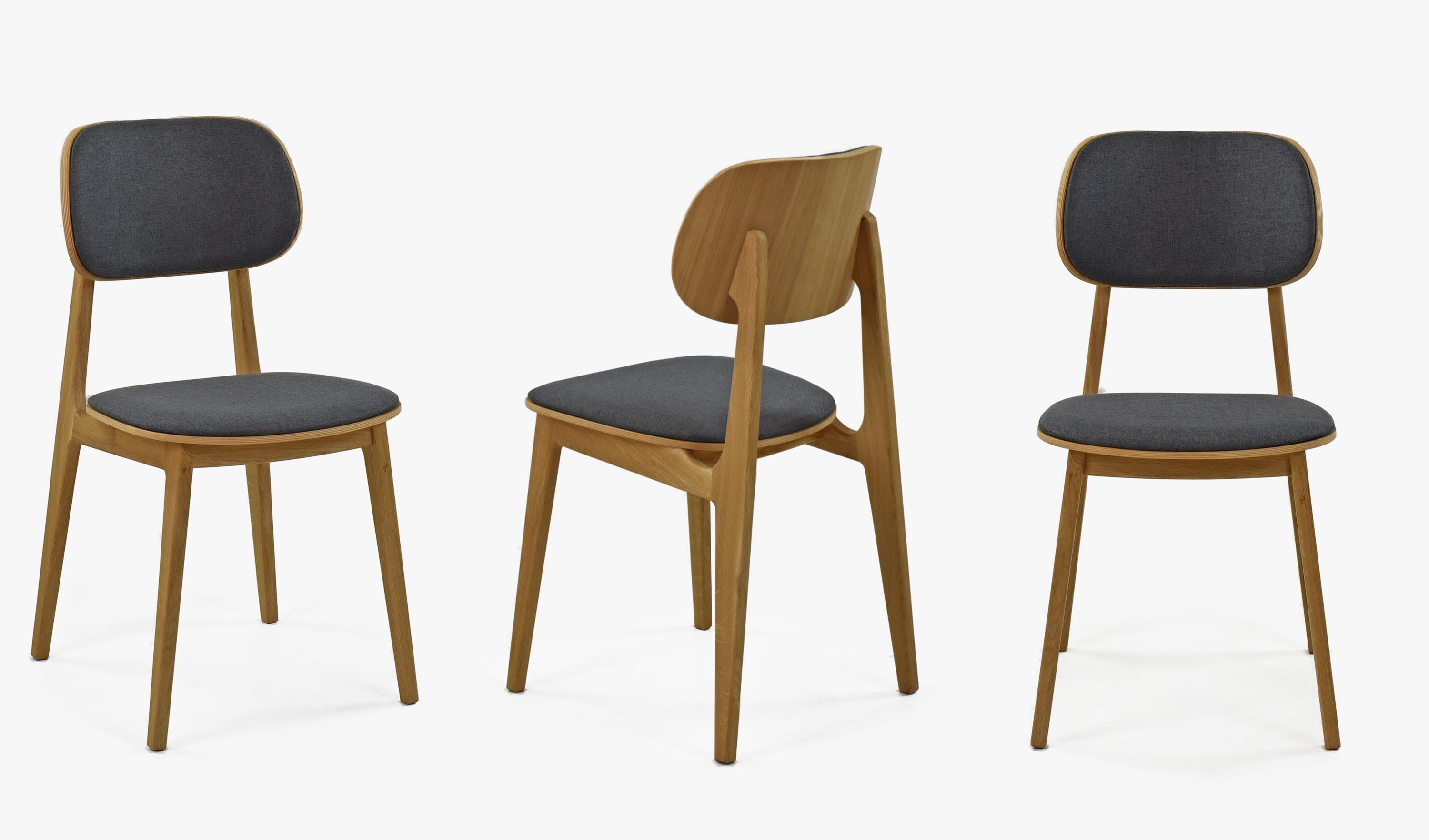 Moderní židle dub Vard, barva čalounění Antracit