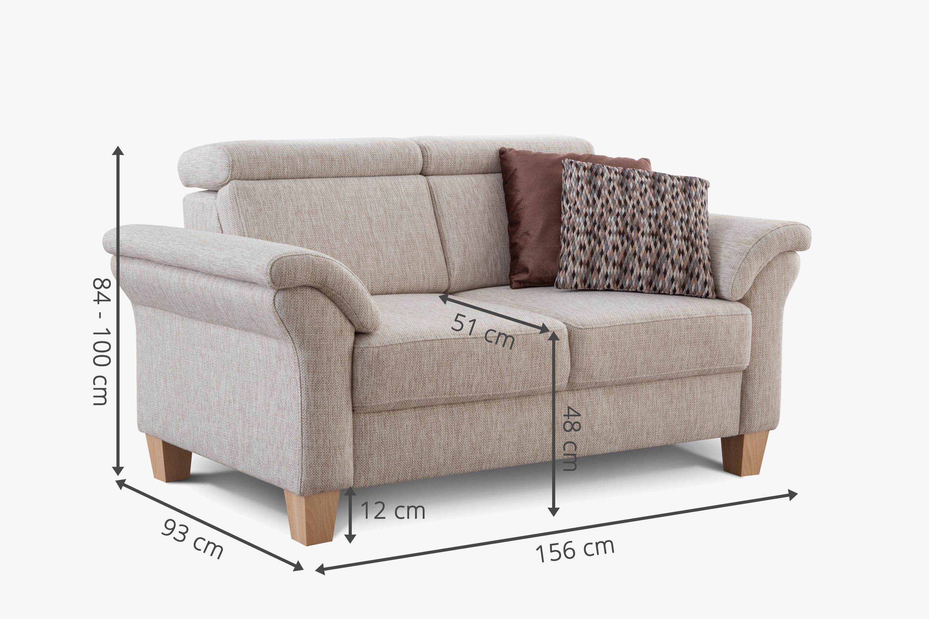 Sofa Arnga 2-Sitzer Maße