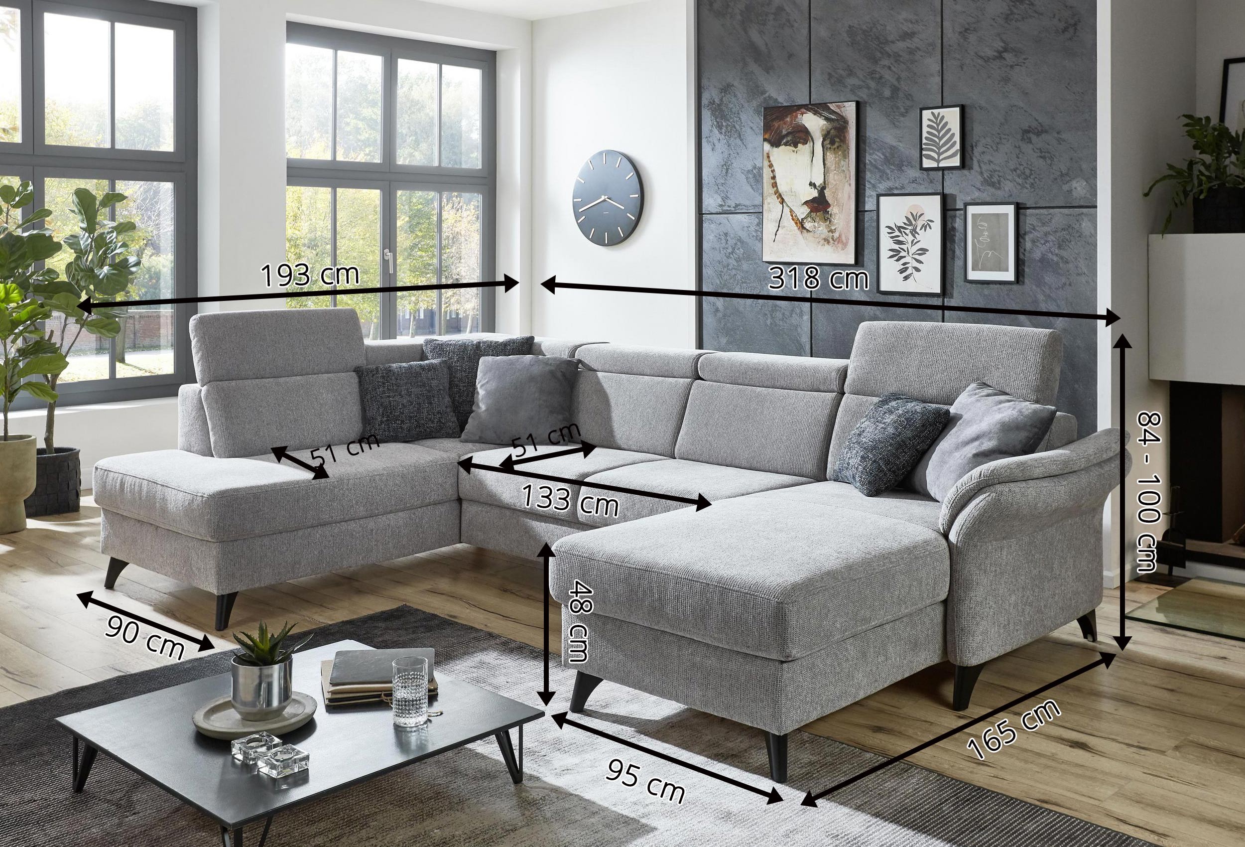 Sofa von U Modell Arnga Maße