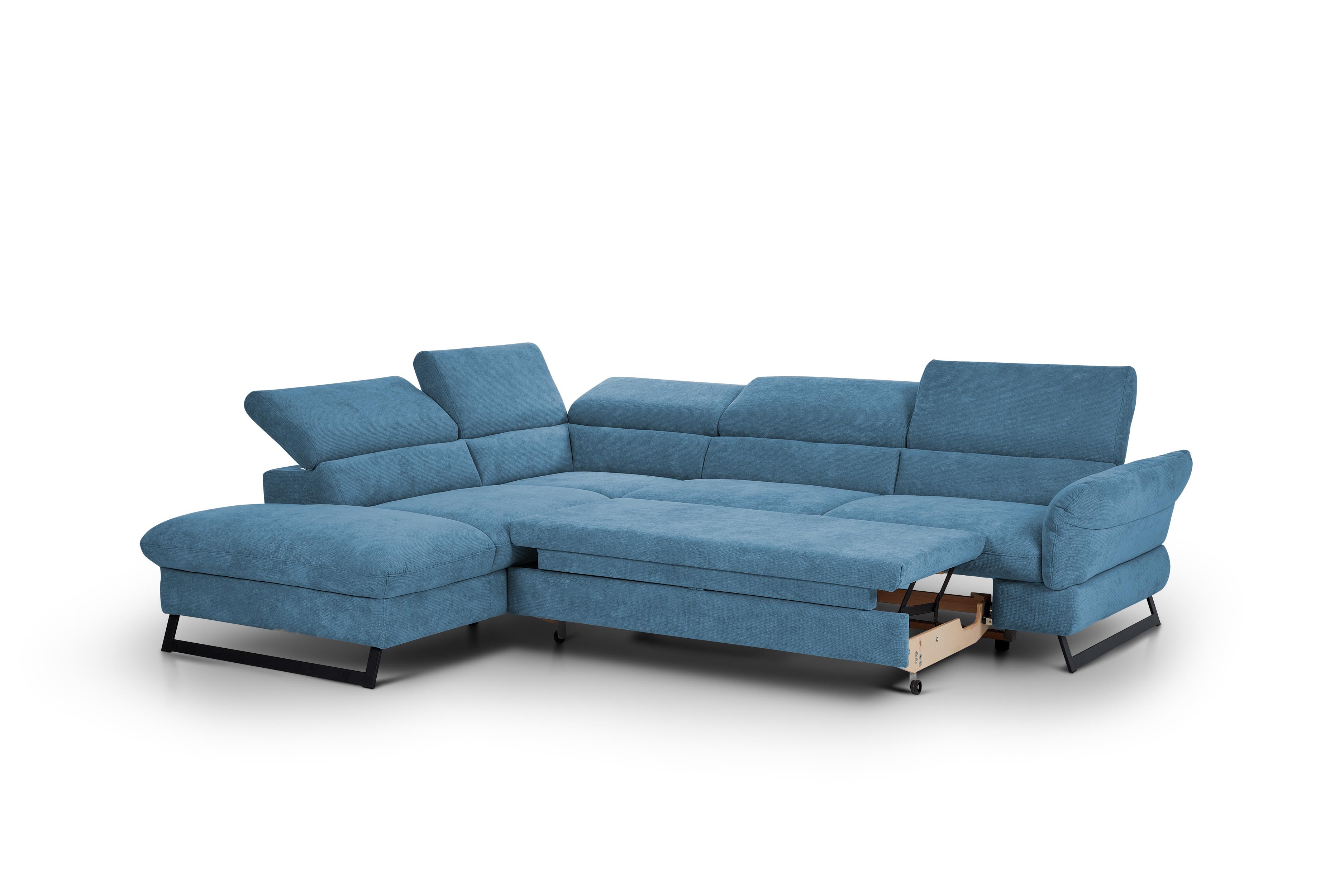 Rohová sedačka s rozkladom,