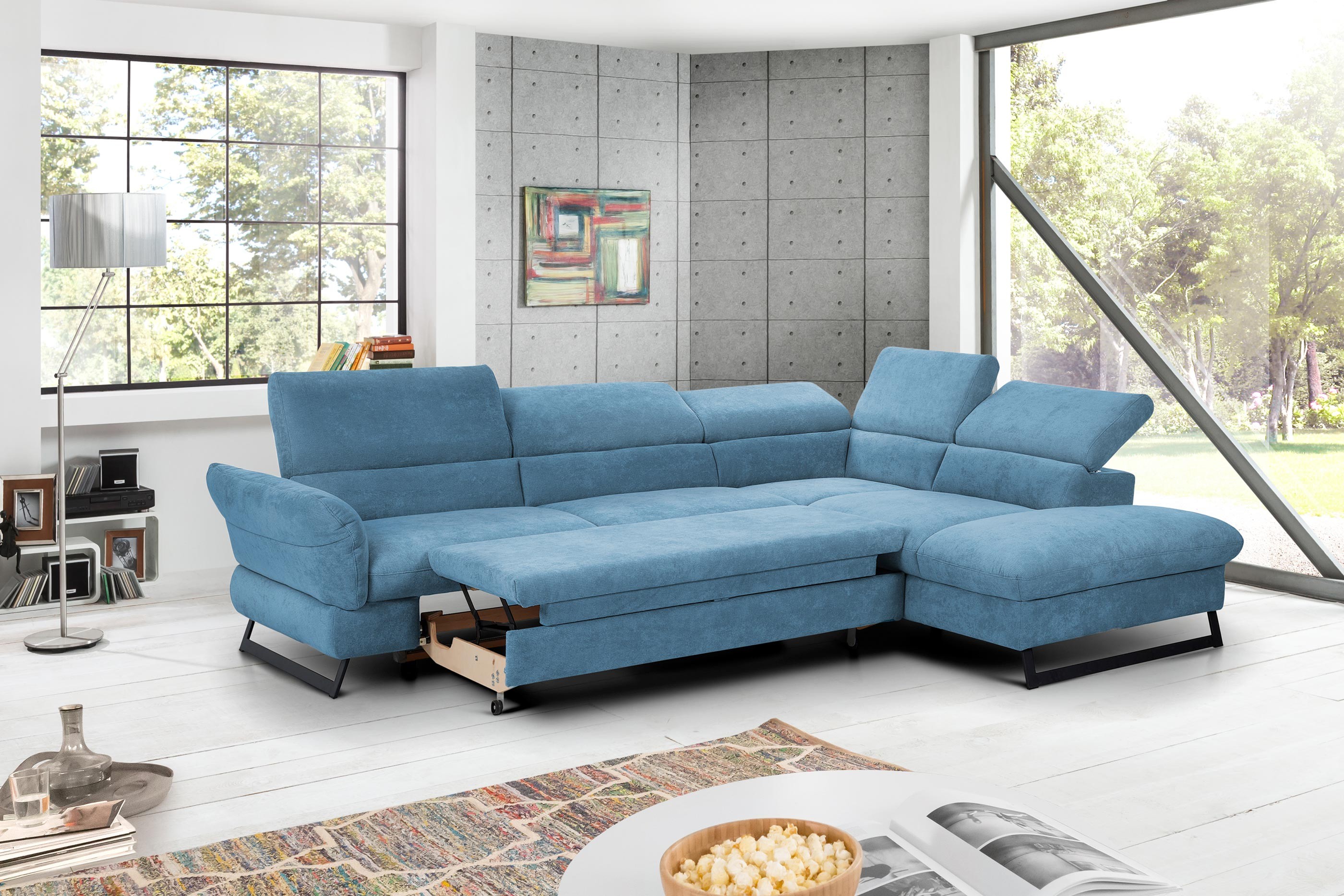 sofa haiti ecke rechts blau