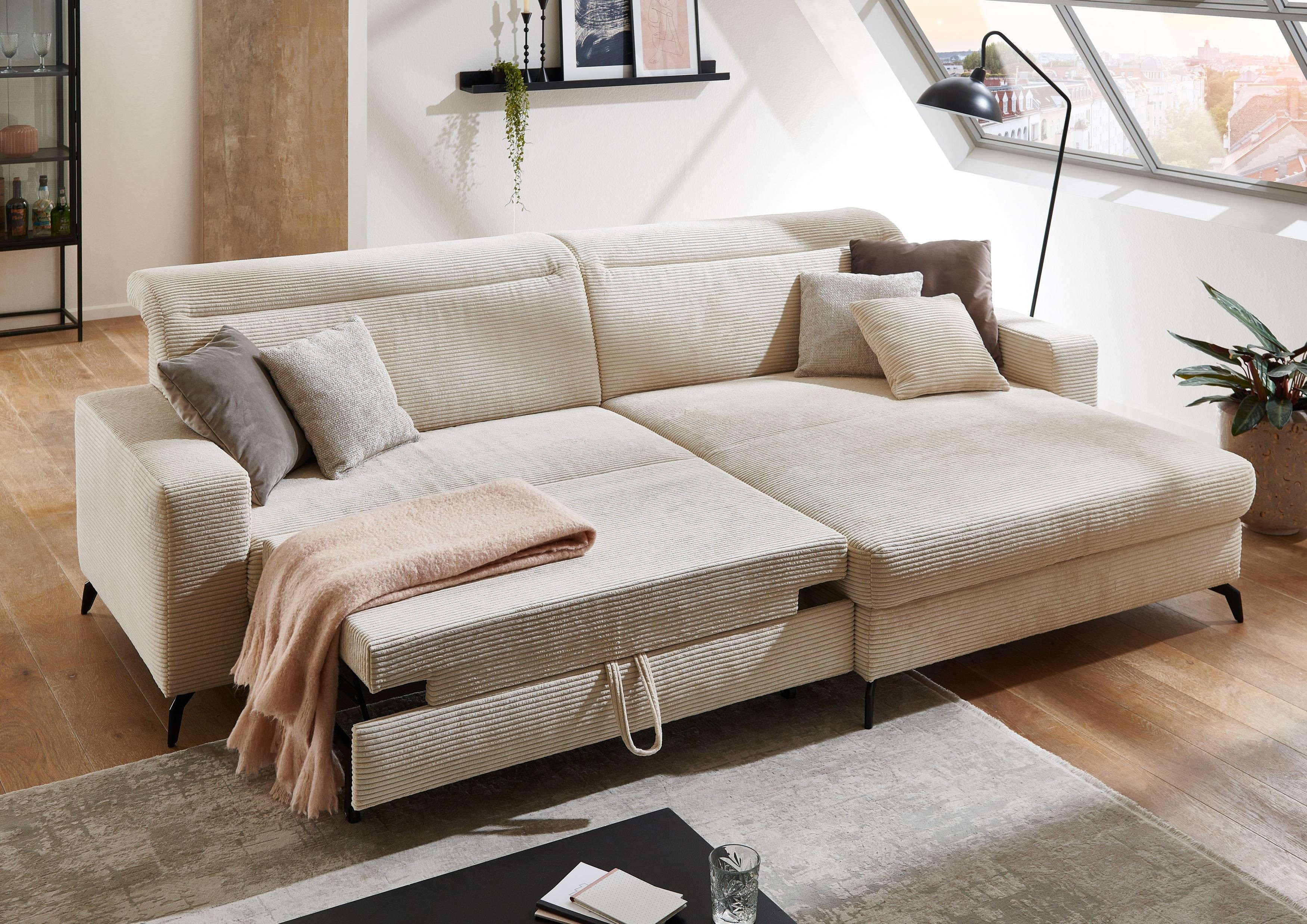 Rohová sedačka s manšestrovou látkou Boler