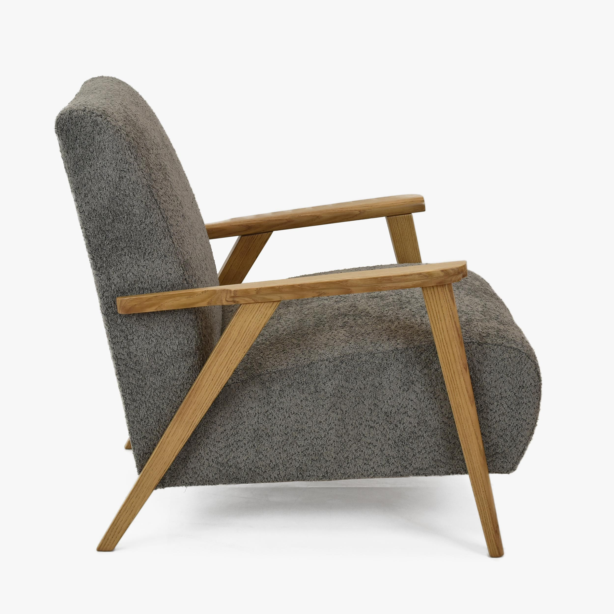 grafitové retro kreslo