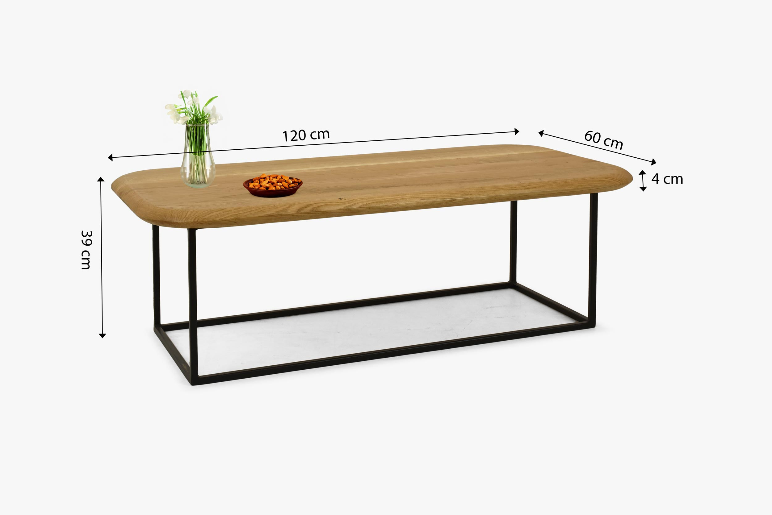 Rechteckiger Couchtisch Bolek