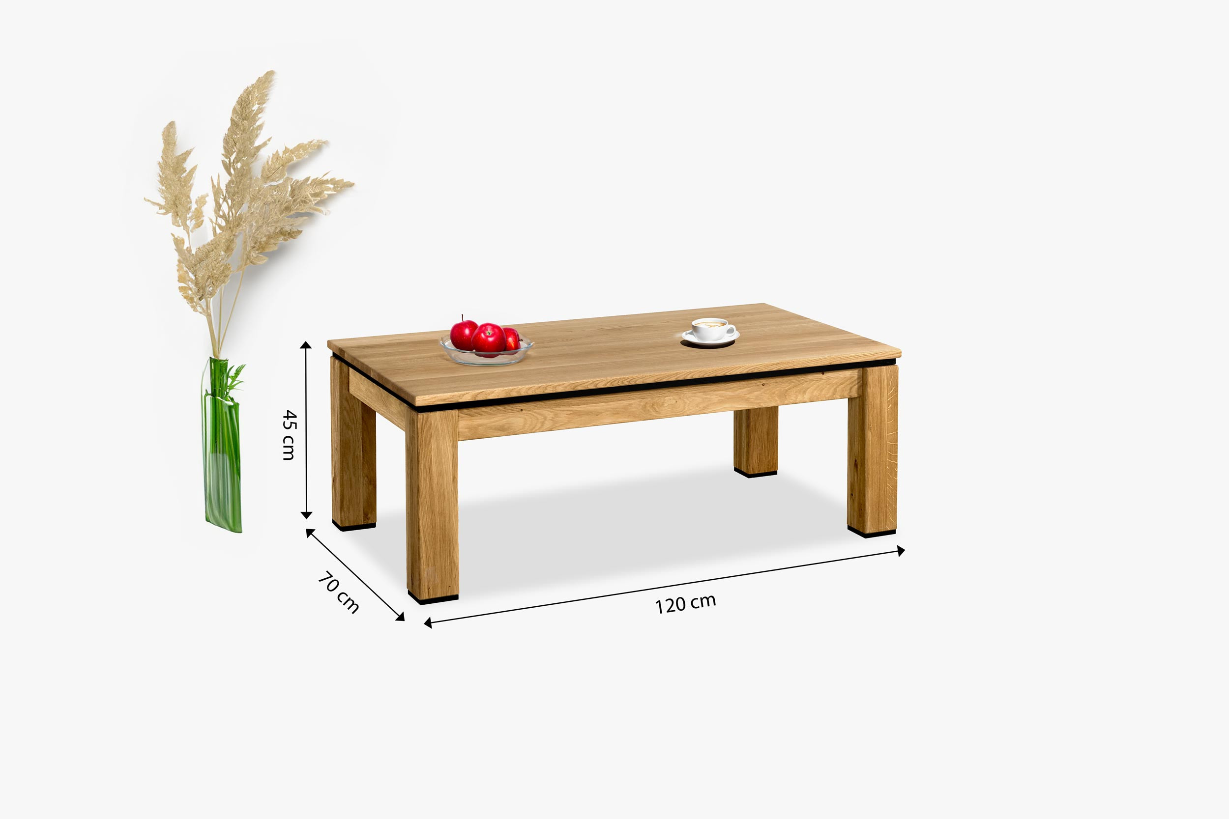 Dubový konferenčný stolík 120 x 70 cm typ NEW LINE II 40