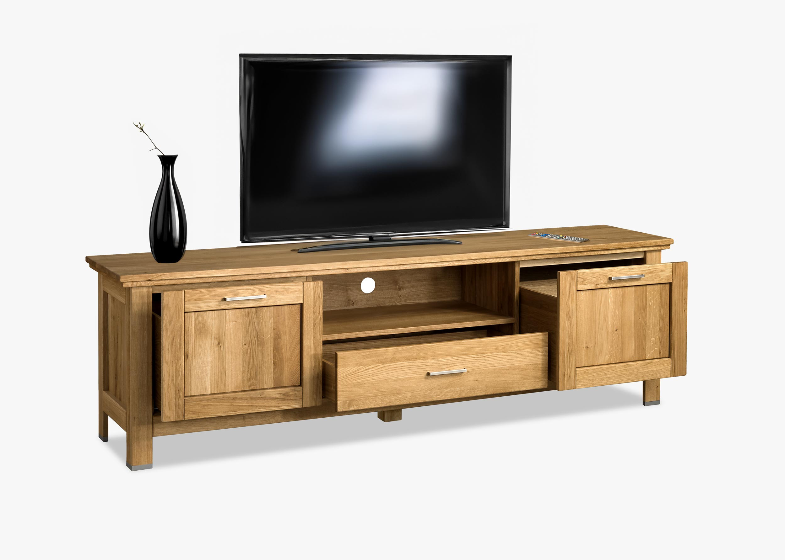 Massive Eichen-TV-Kommode Alexandra 25