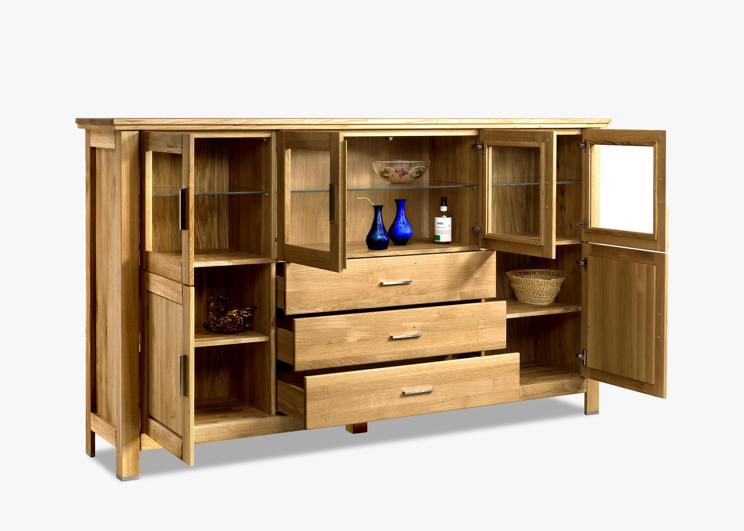 Großer massive Eichen-Kommode für das Wohnzimmer