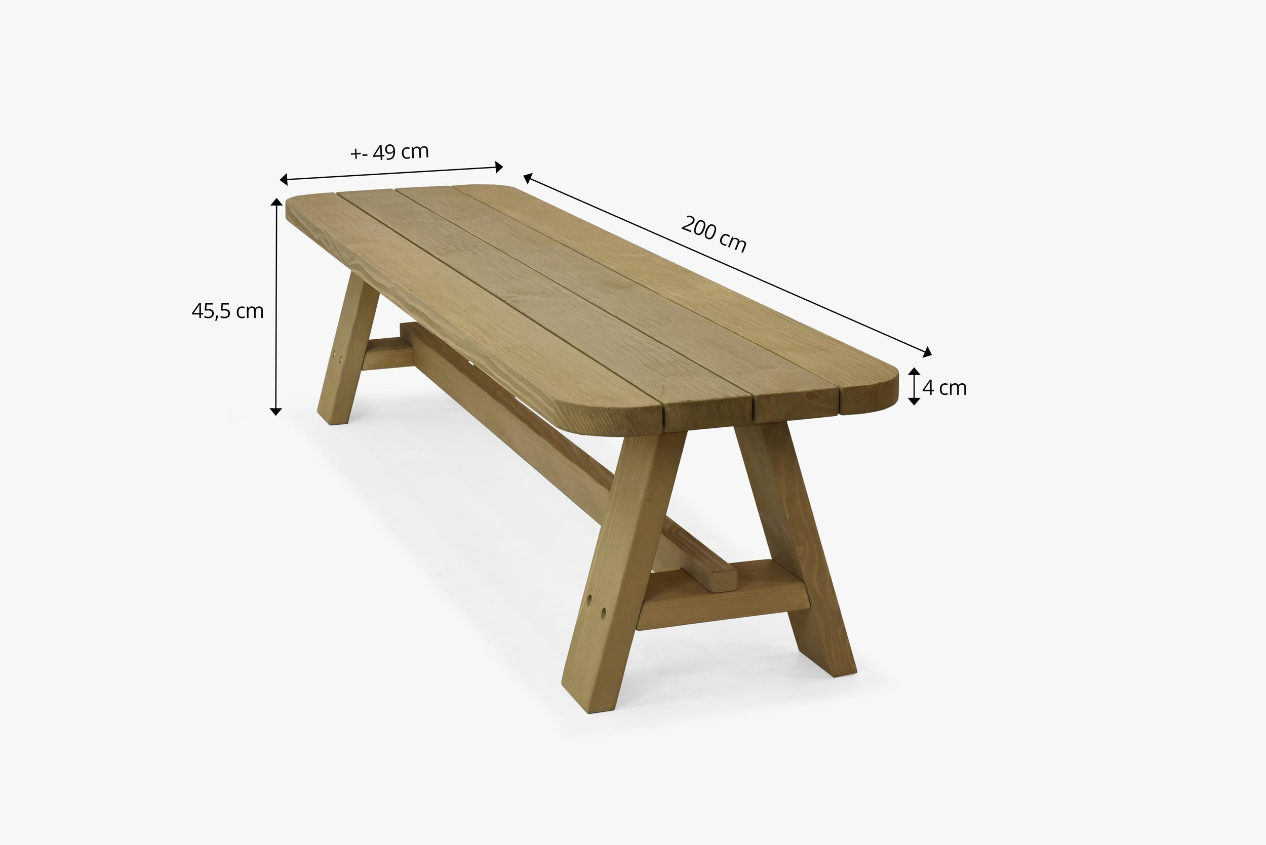 Kerti lucfenyő pad 200 cm, Matus