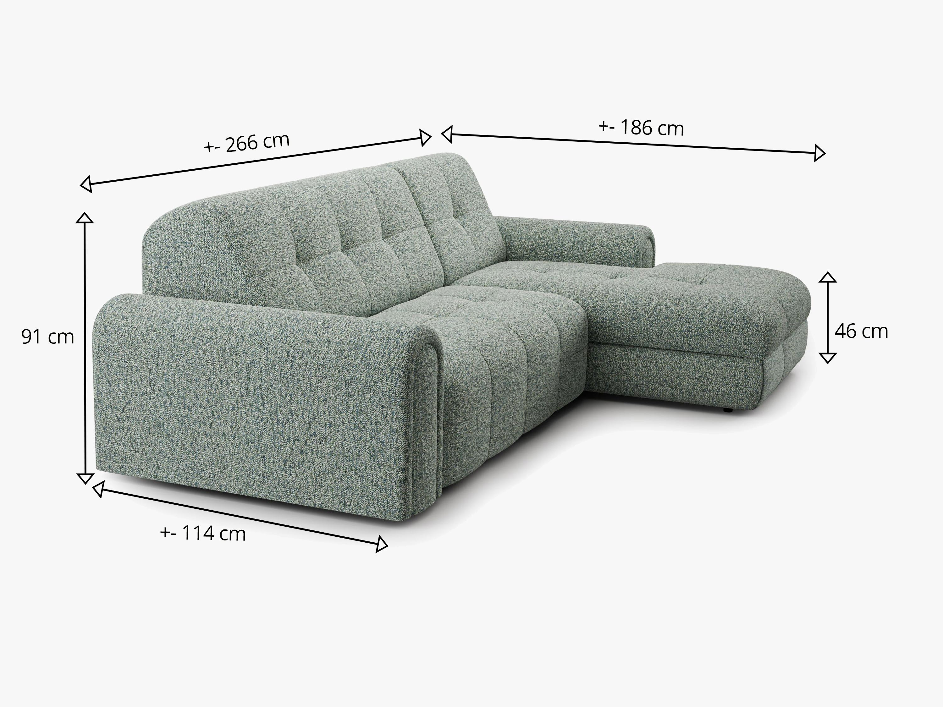 Abmessungen der Couch