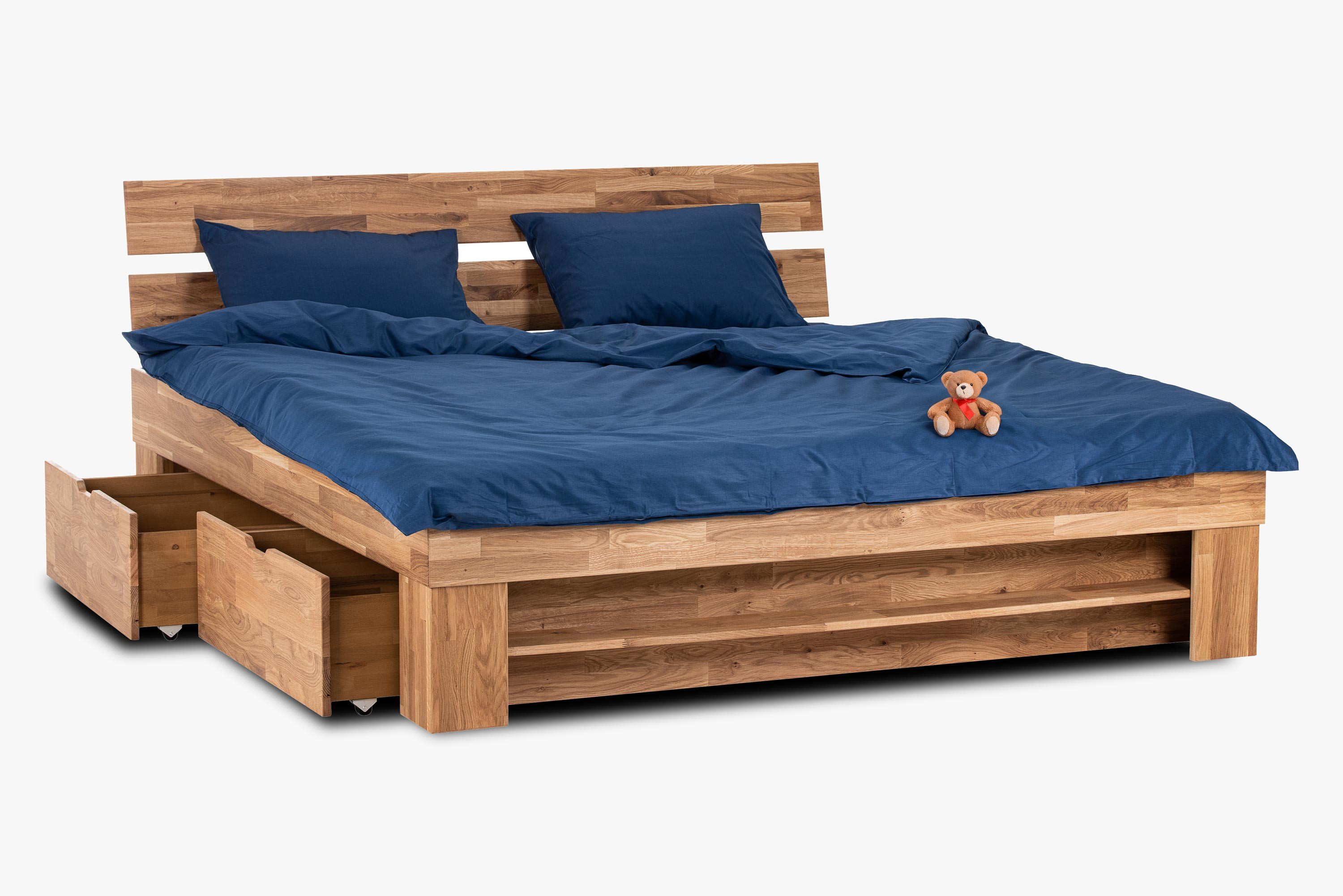 Fa franciaágy 180 cm tárolóhely lehetőséggel