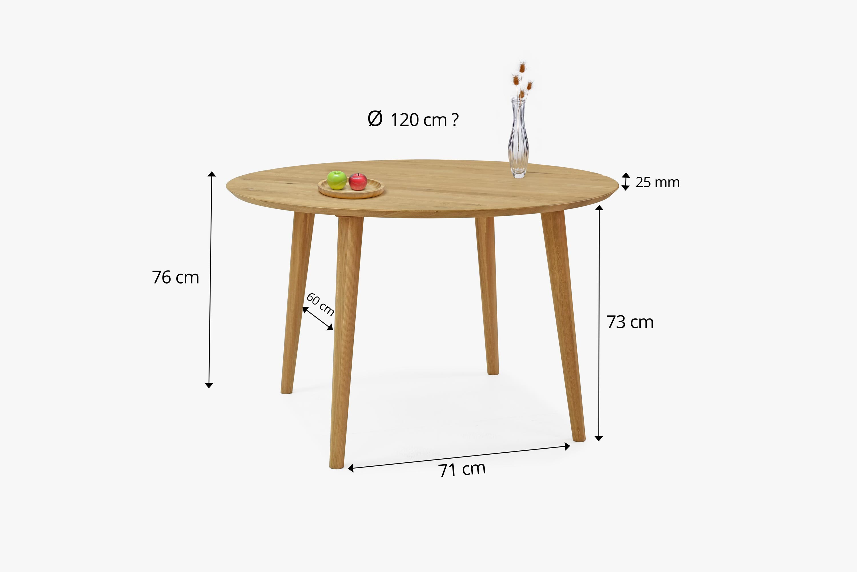 stôl z masívu alex