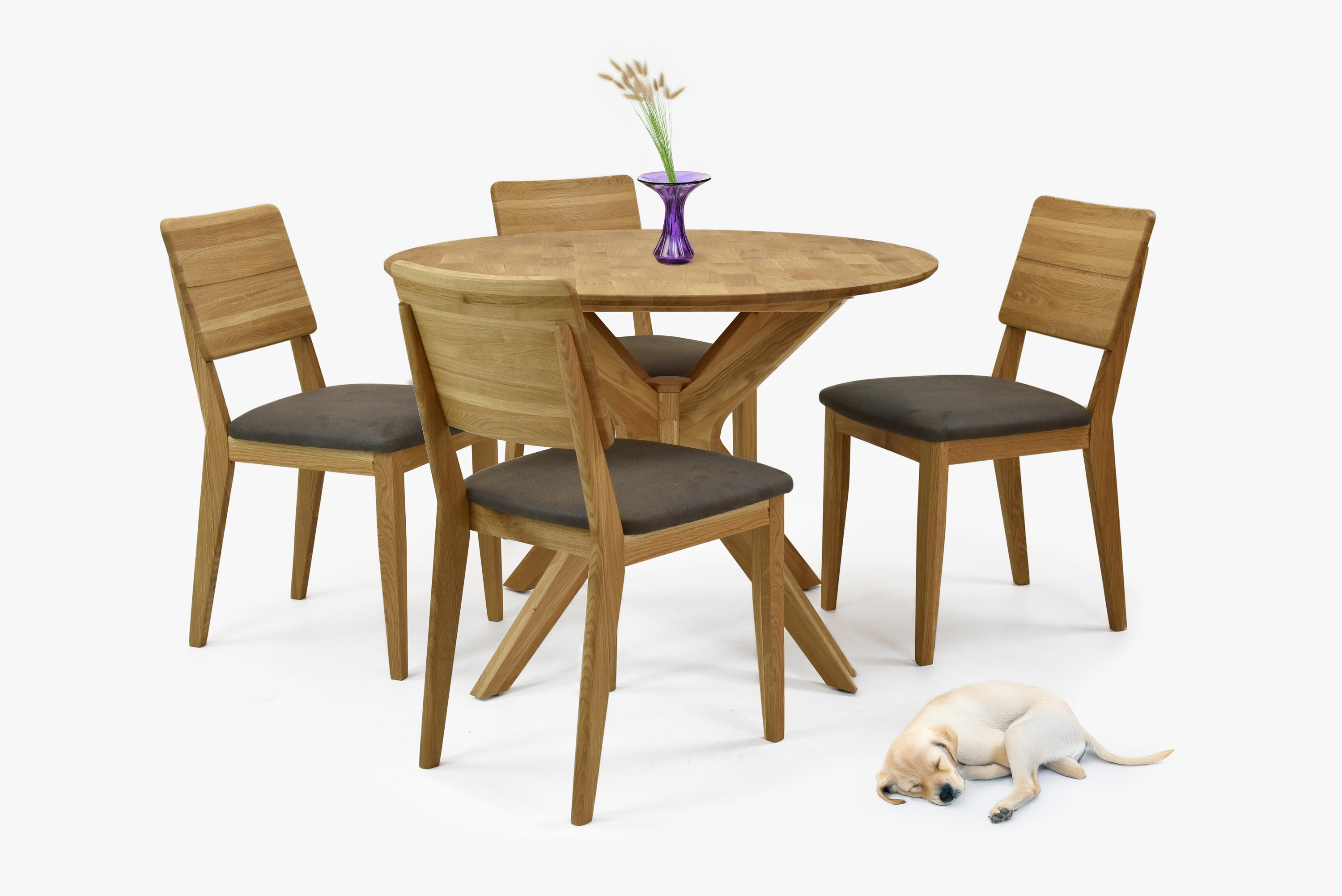 Dubový jedálenský stôl z masívu,