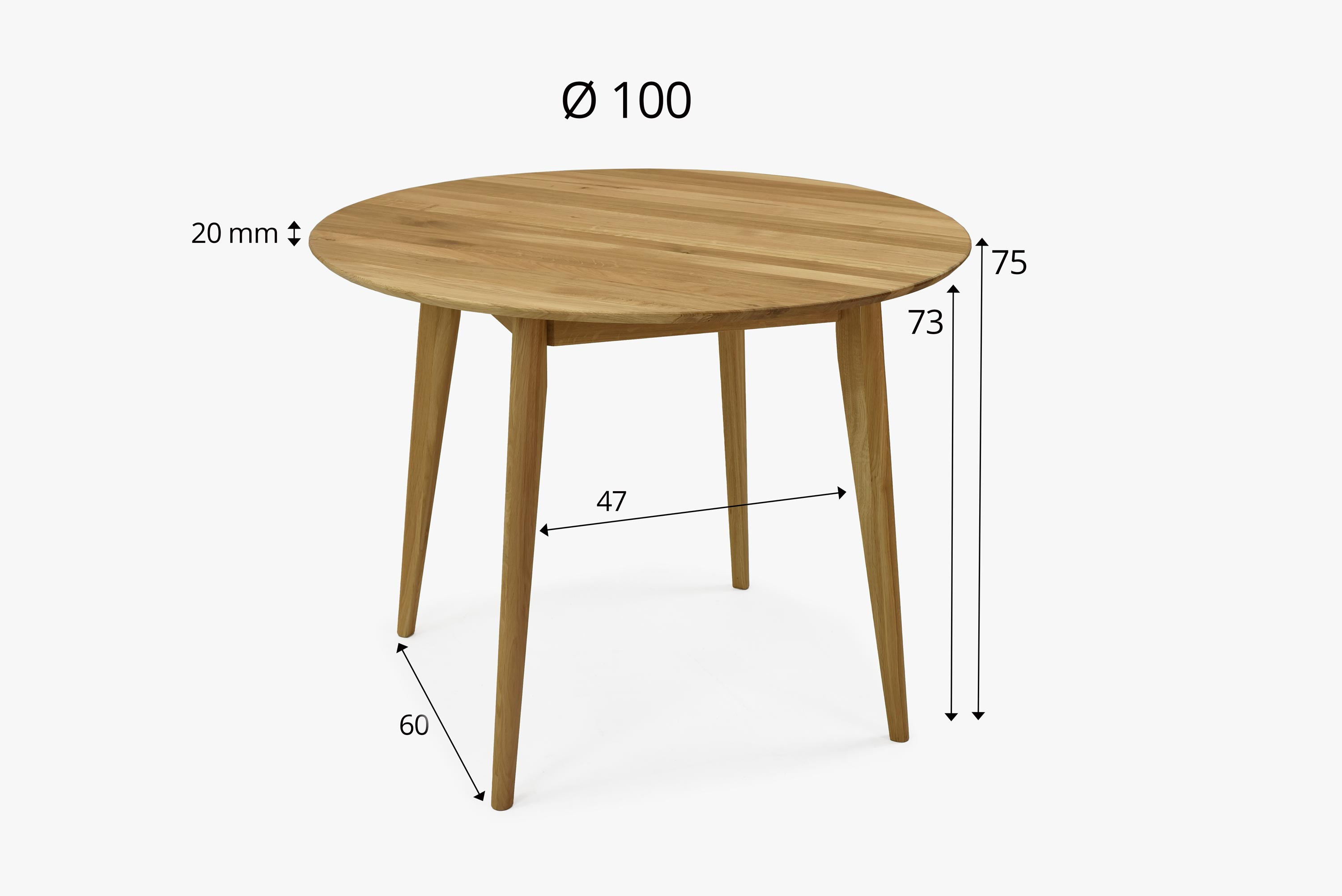 Dubový stôl do jedálne z masívu