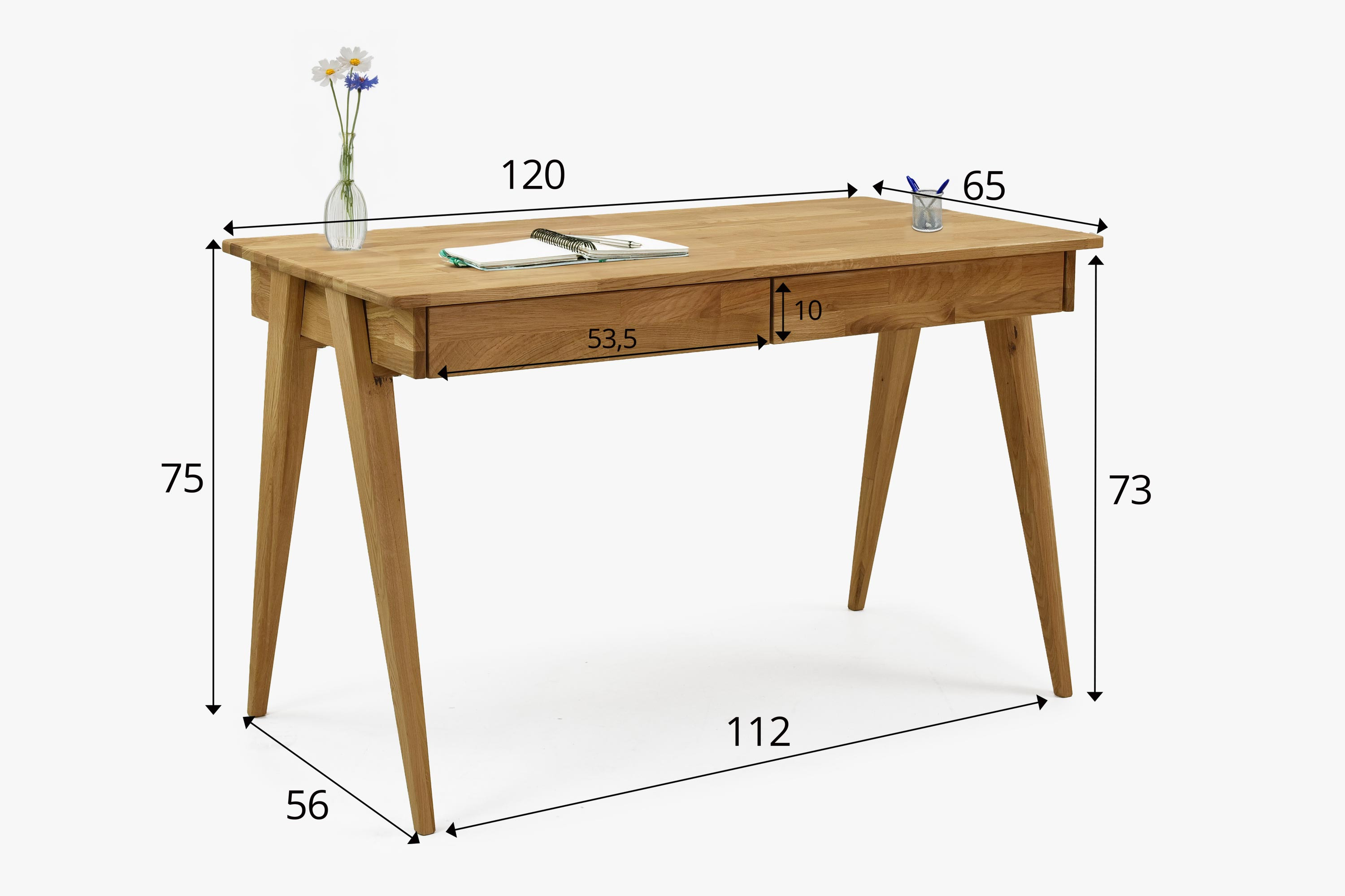 pc stolík dub masív