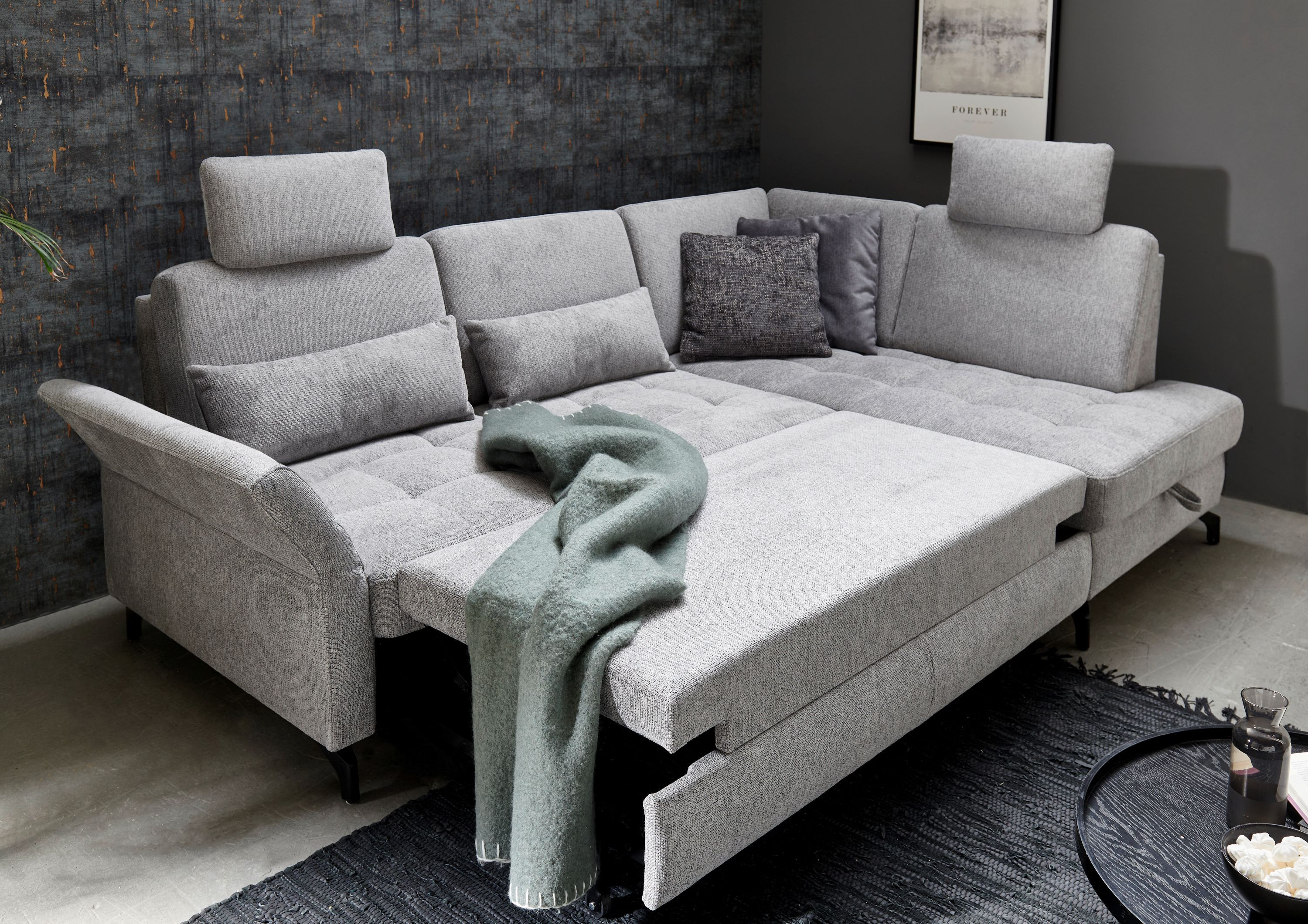 Sedacia súprava Westham ponúka možnosť doplnenia o rozkladaciu posteľ