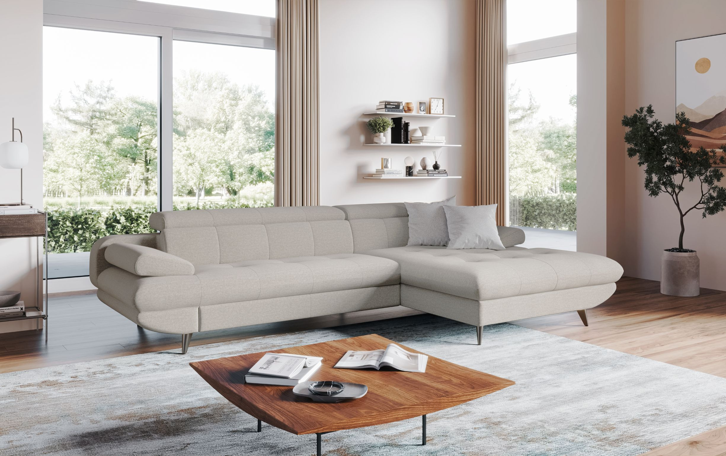 Ecksofa LIBRA 3F-RECBK 