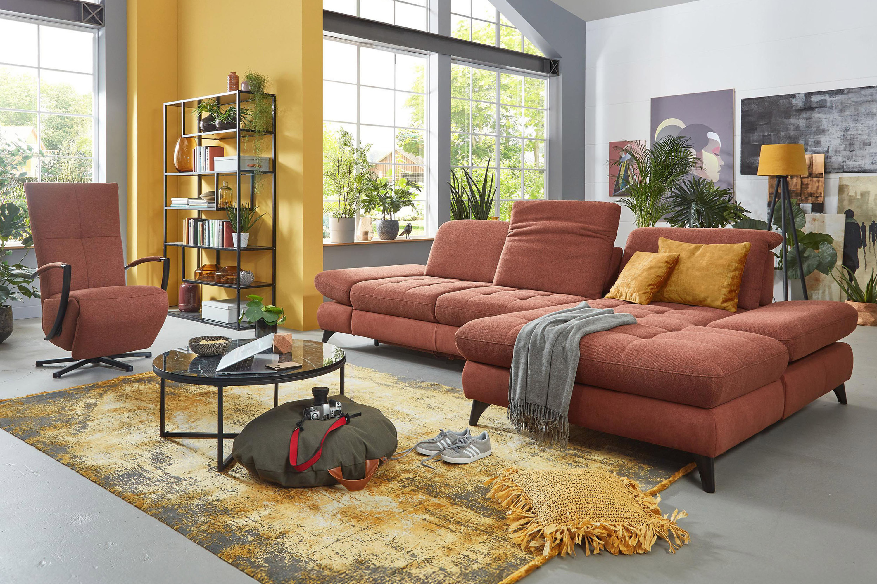 Rohová sedací souprava Carolina – luxus a pohodlí na dosah