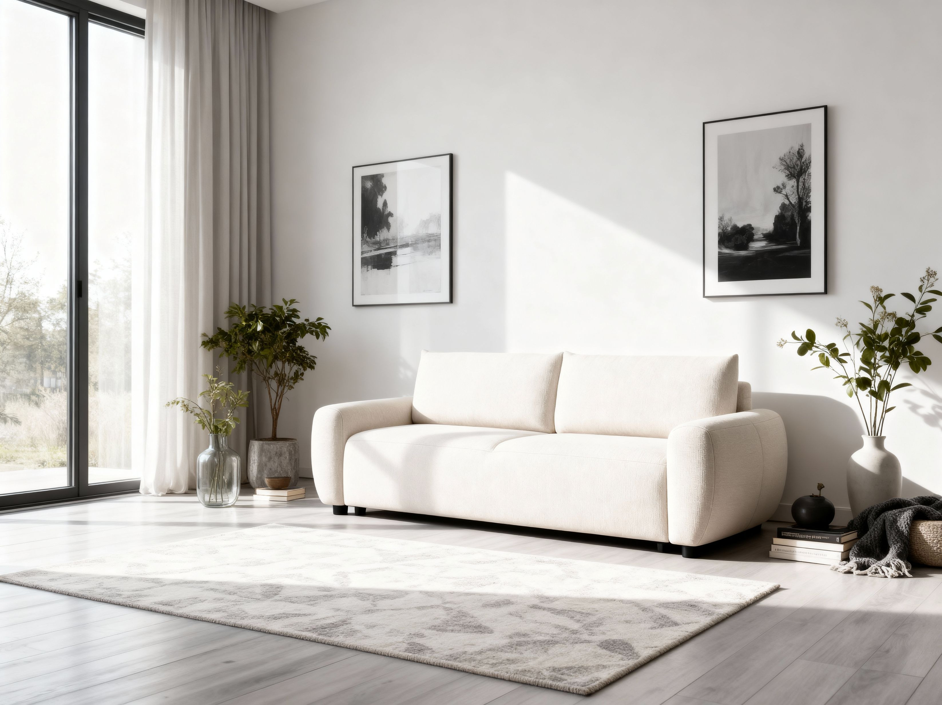 sedačka s možností rozložení na lůžko