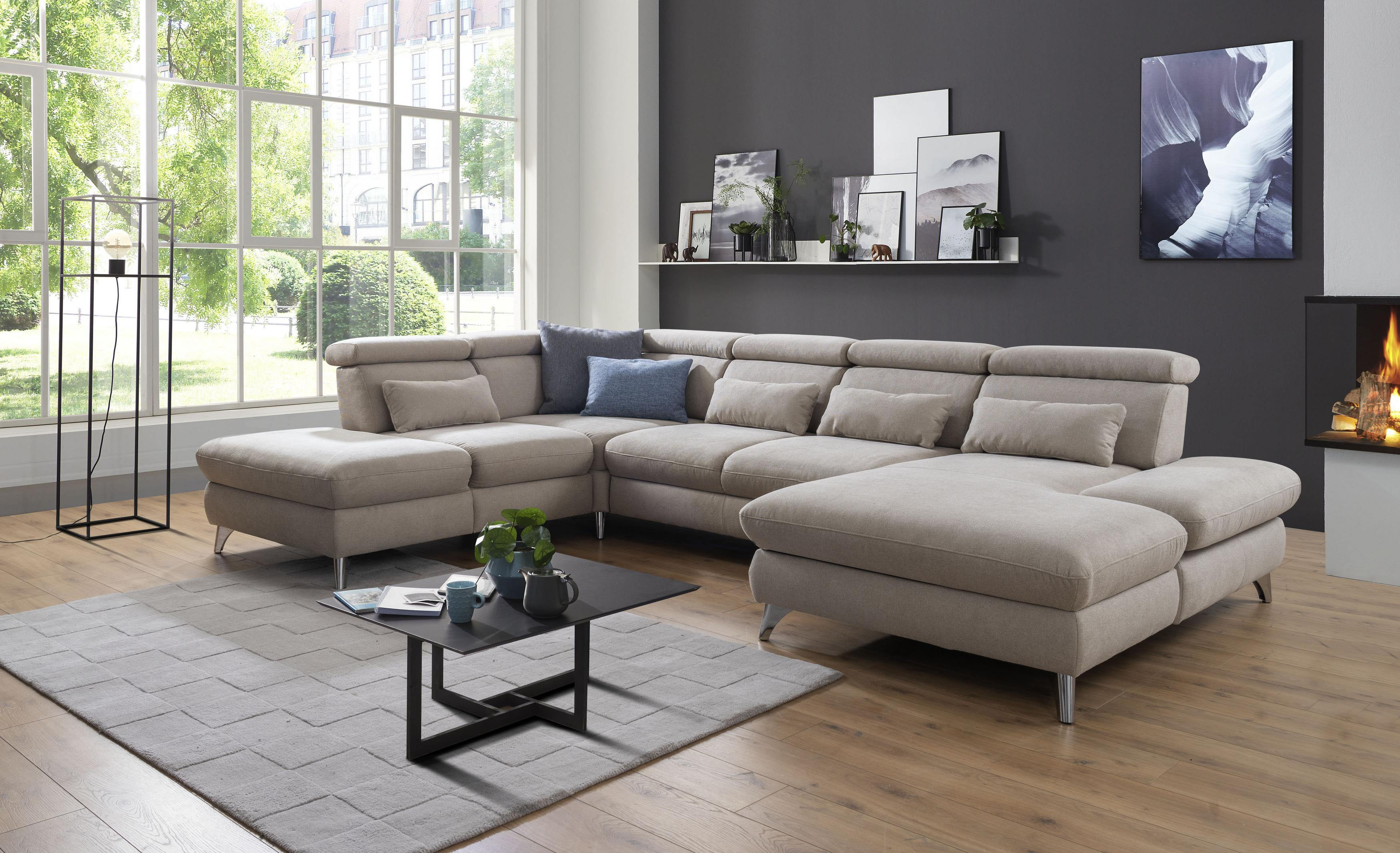 Plánovací sedací souprava do U s funkcemi carolina