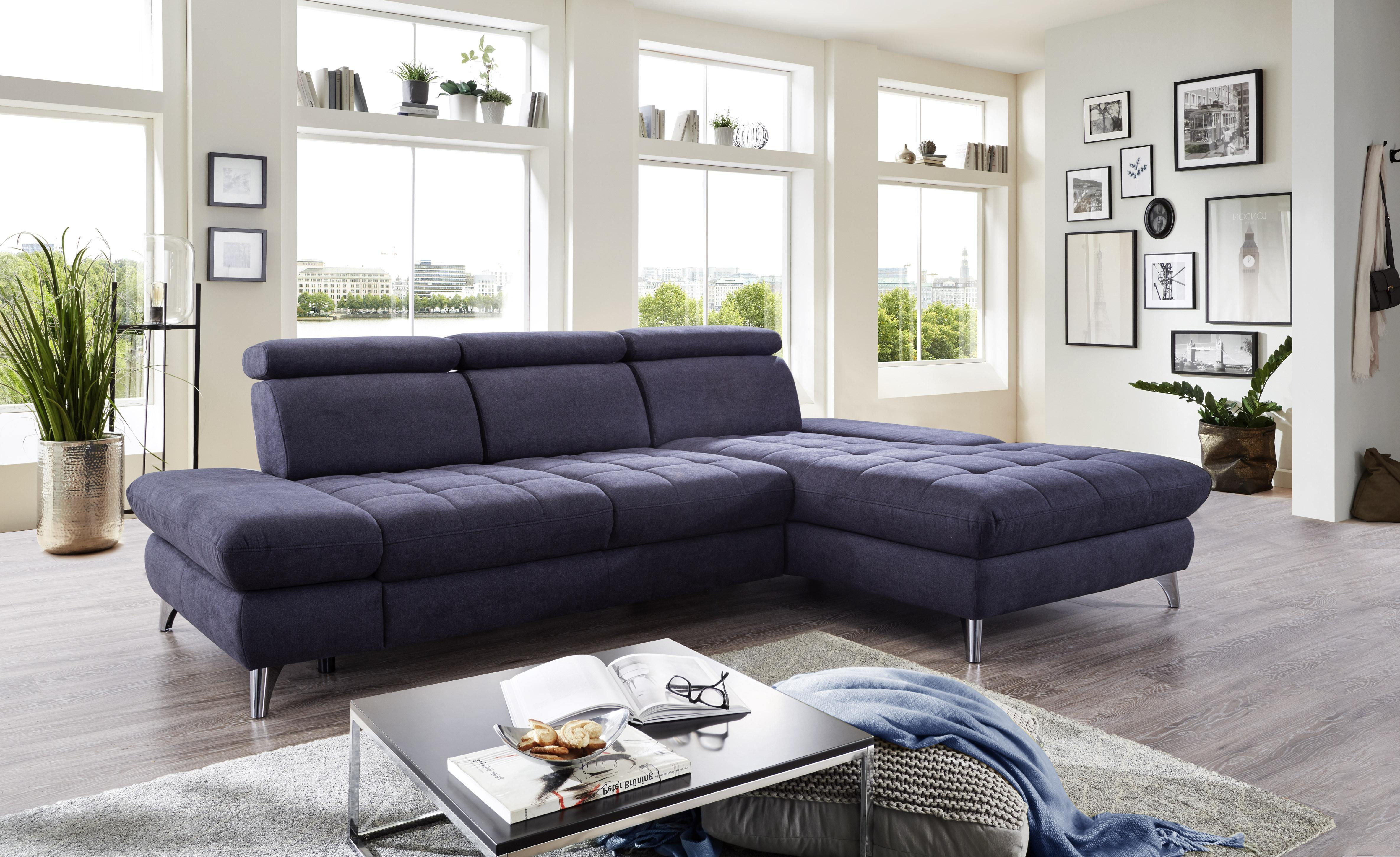 Rohová pohovka s úložným prostorem a funkcí spaní