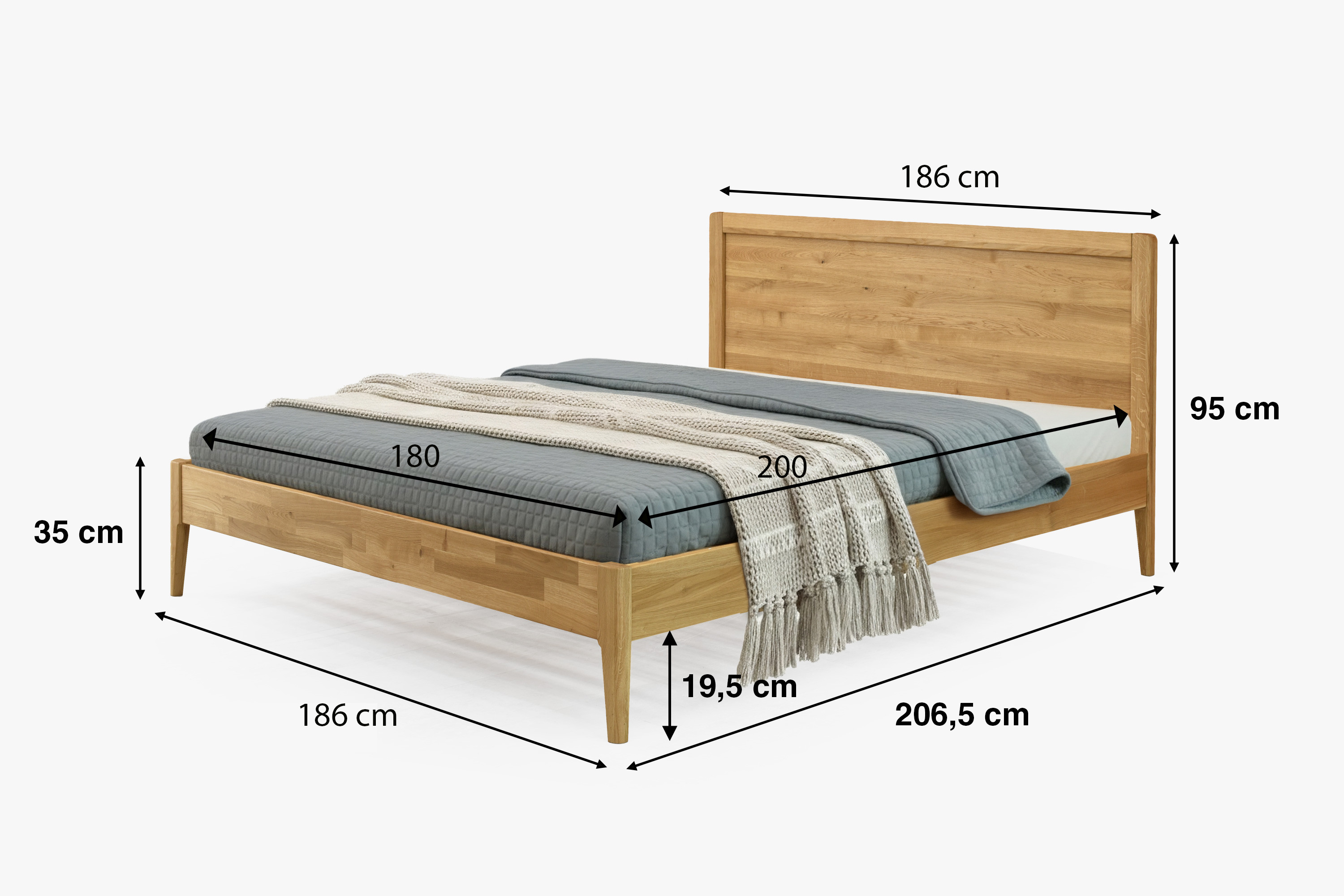 praha postel rozmery