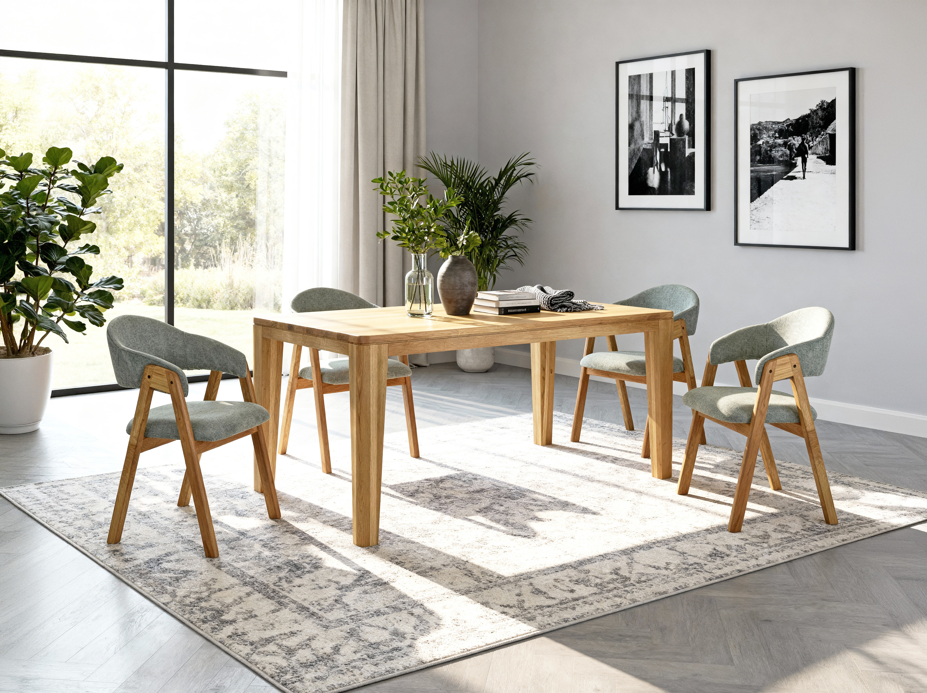 Esstisch EICHE Öl Massiv, Modell YORK