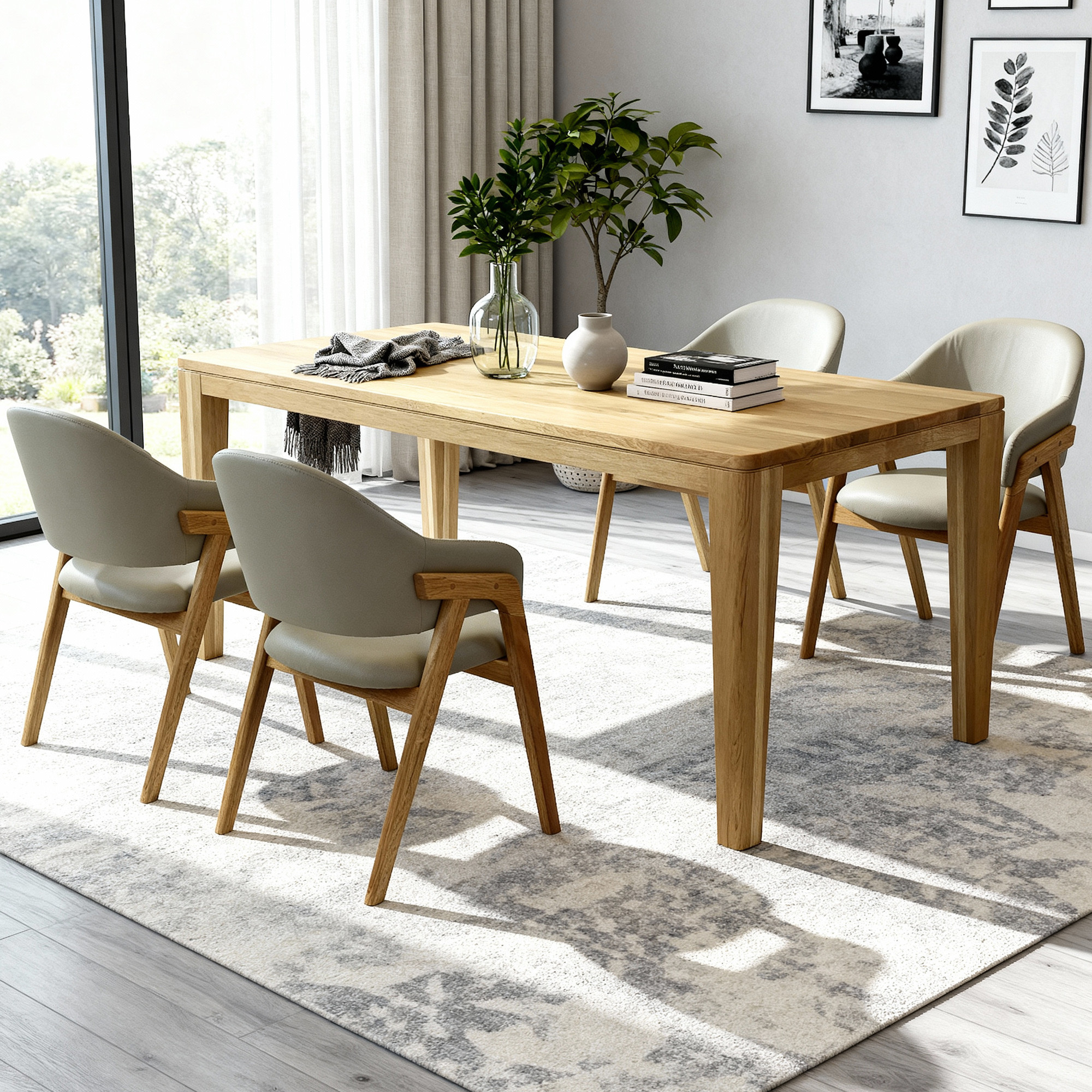 York & Beny étkezőgarnitúra – tömör tölgy természetes eleganciája és kényelme