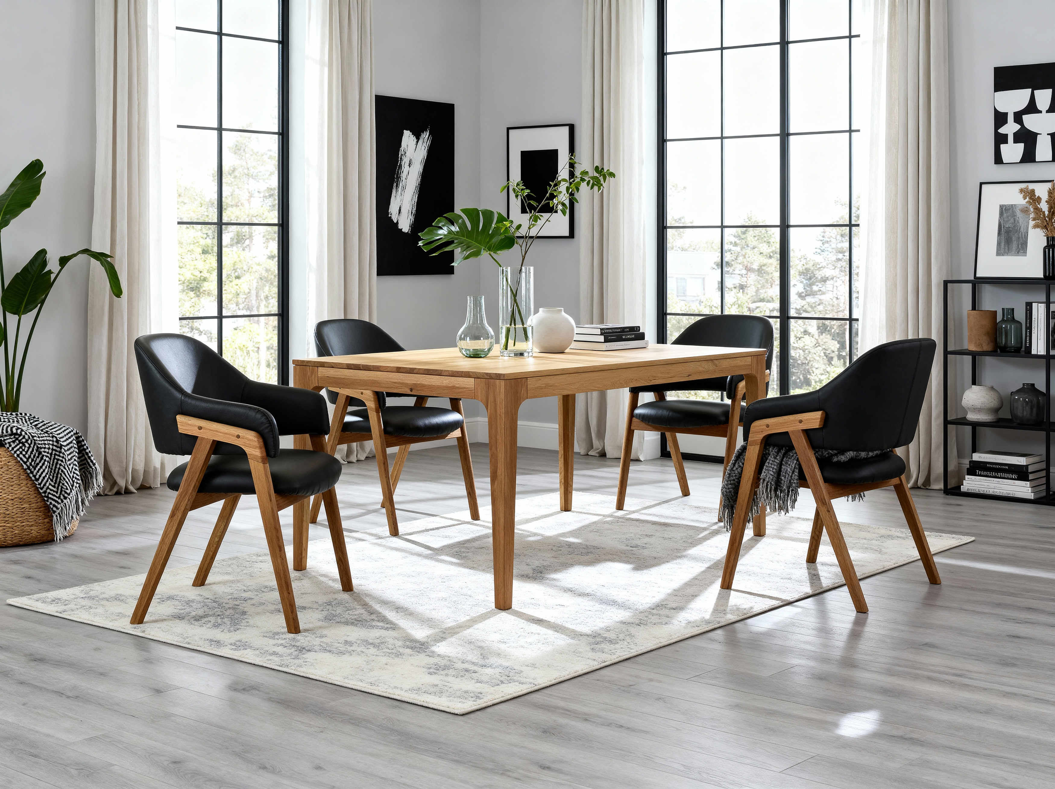 dubový stôl Lukas s rozkladom