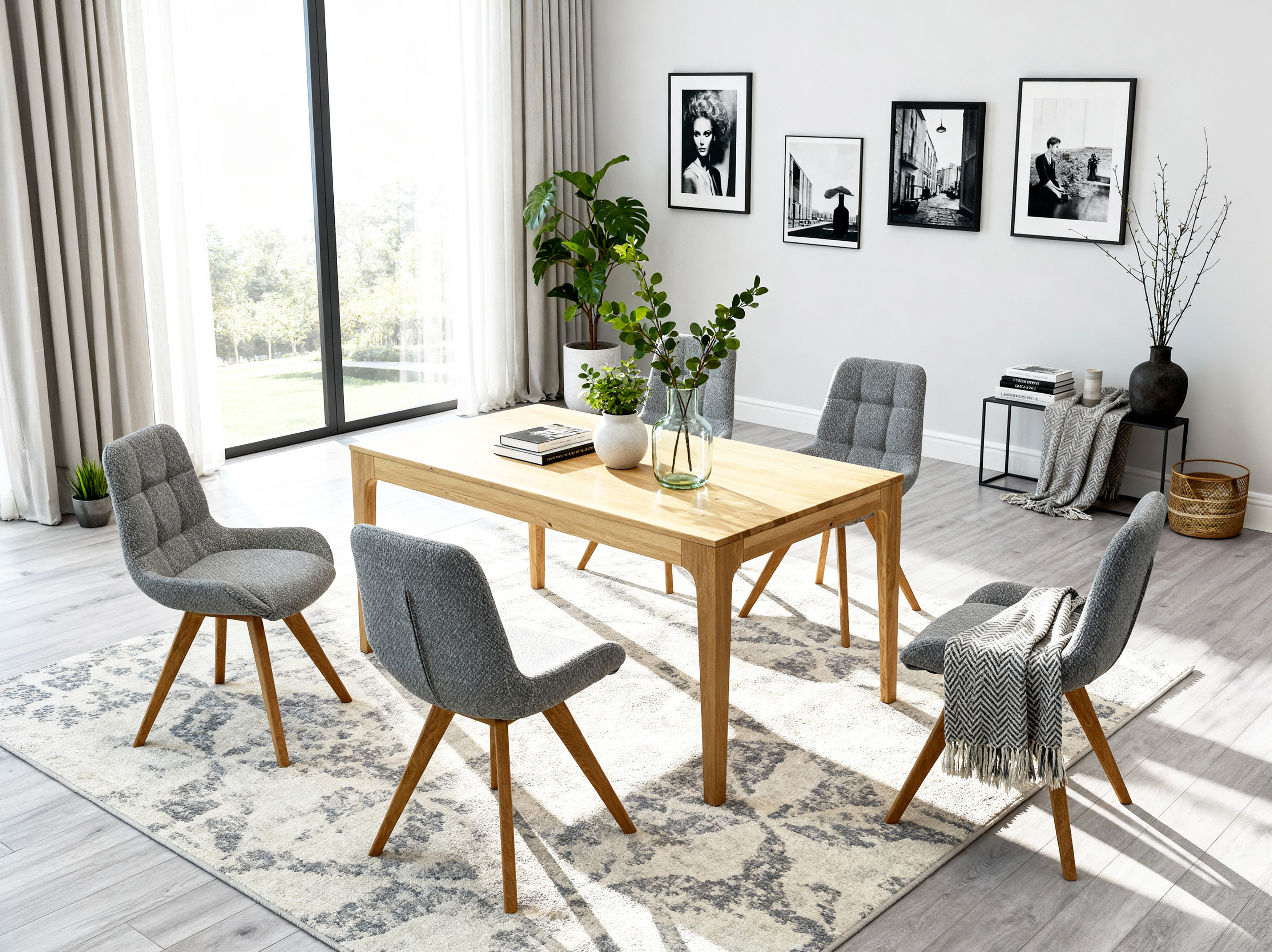 dubový stôl Lukas s rozkladaním