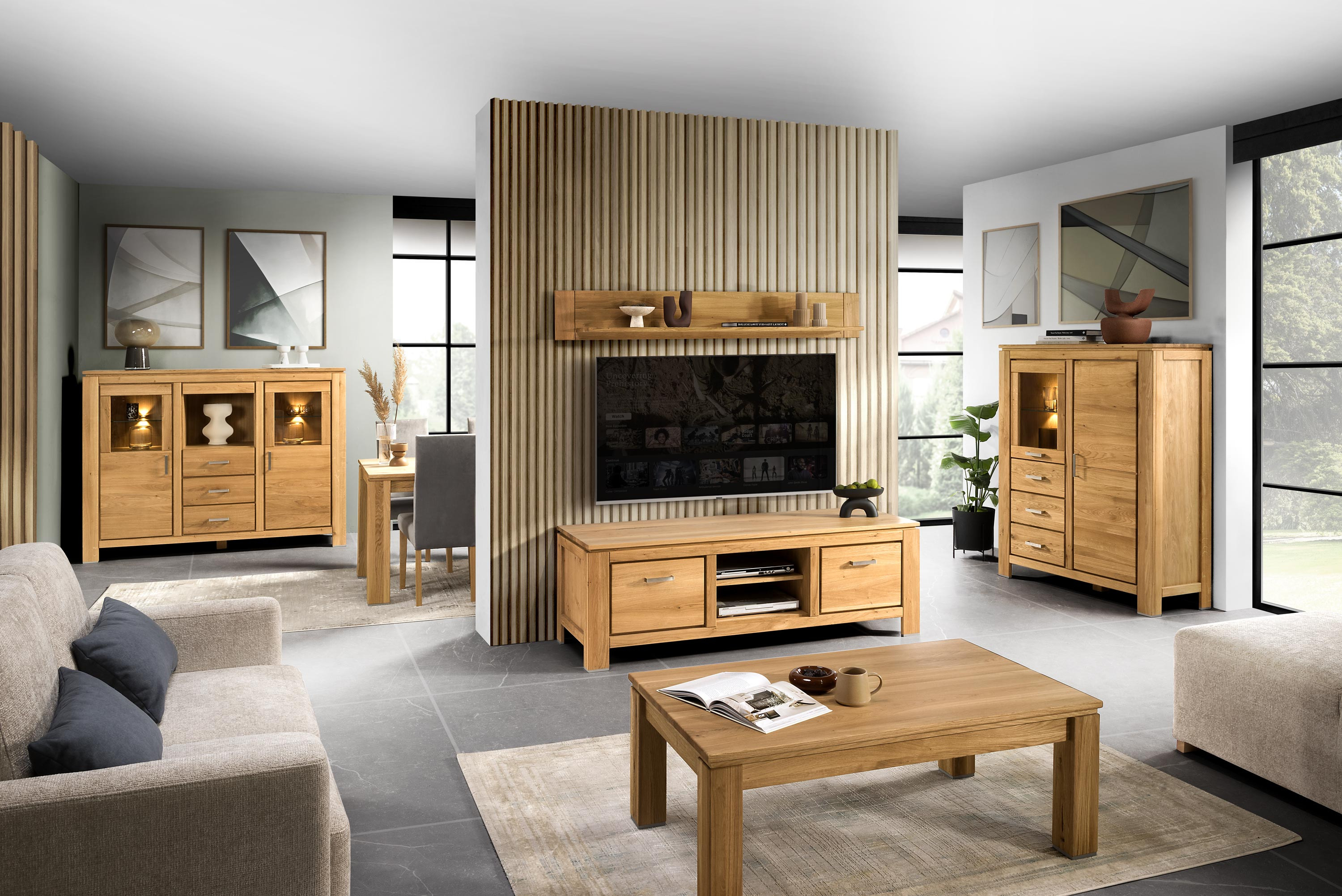 Dubový konferenčný stolík 120 x 70 cm