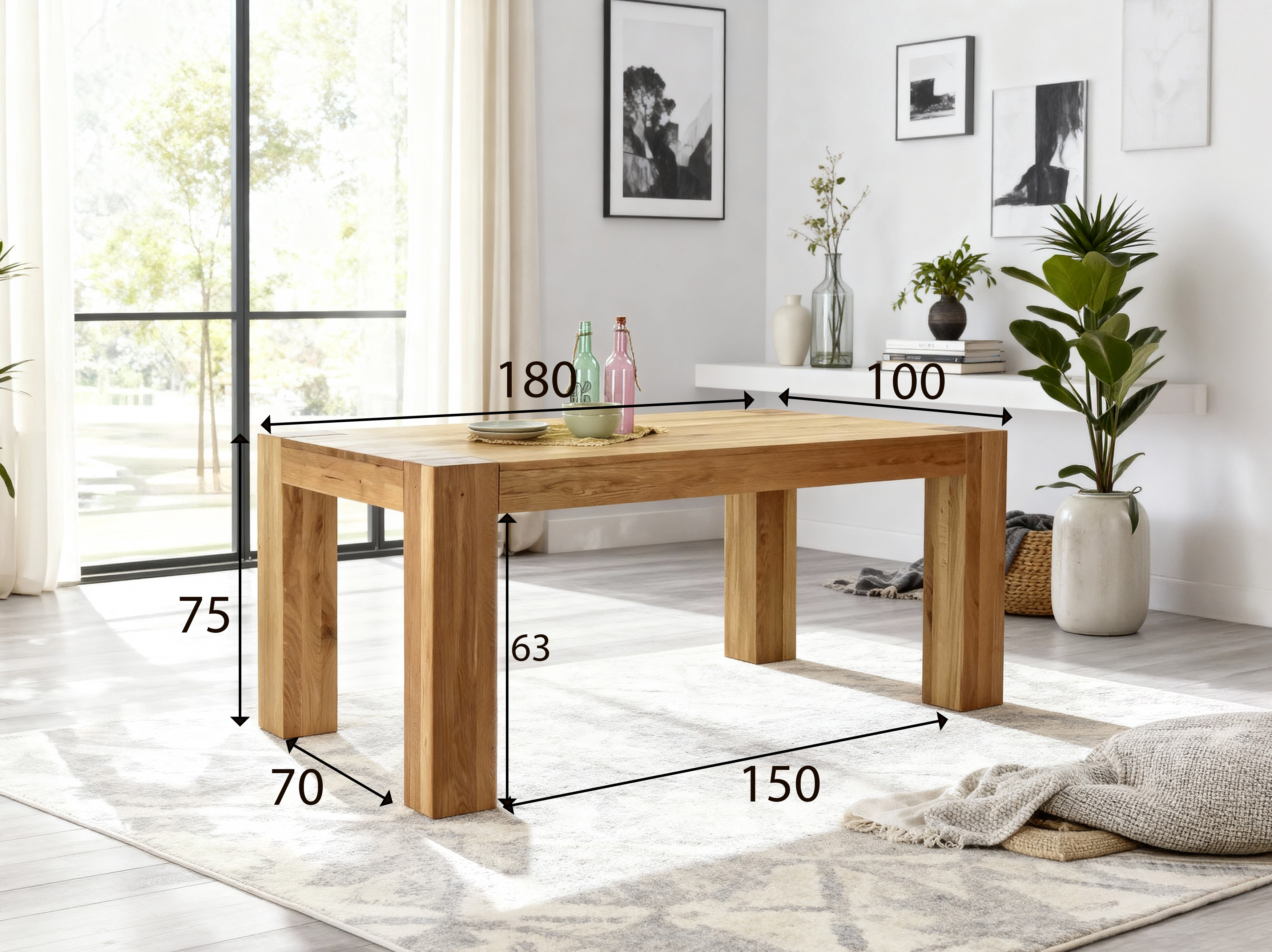 massiver Eichentisch 