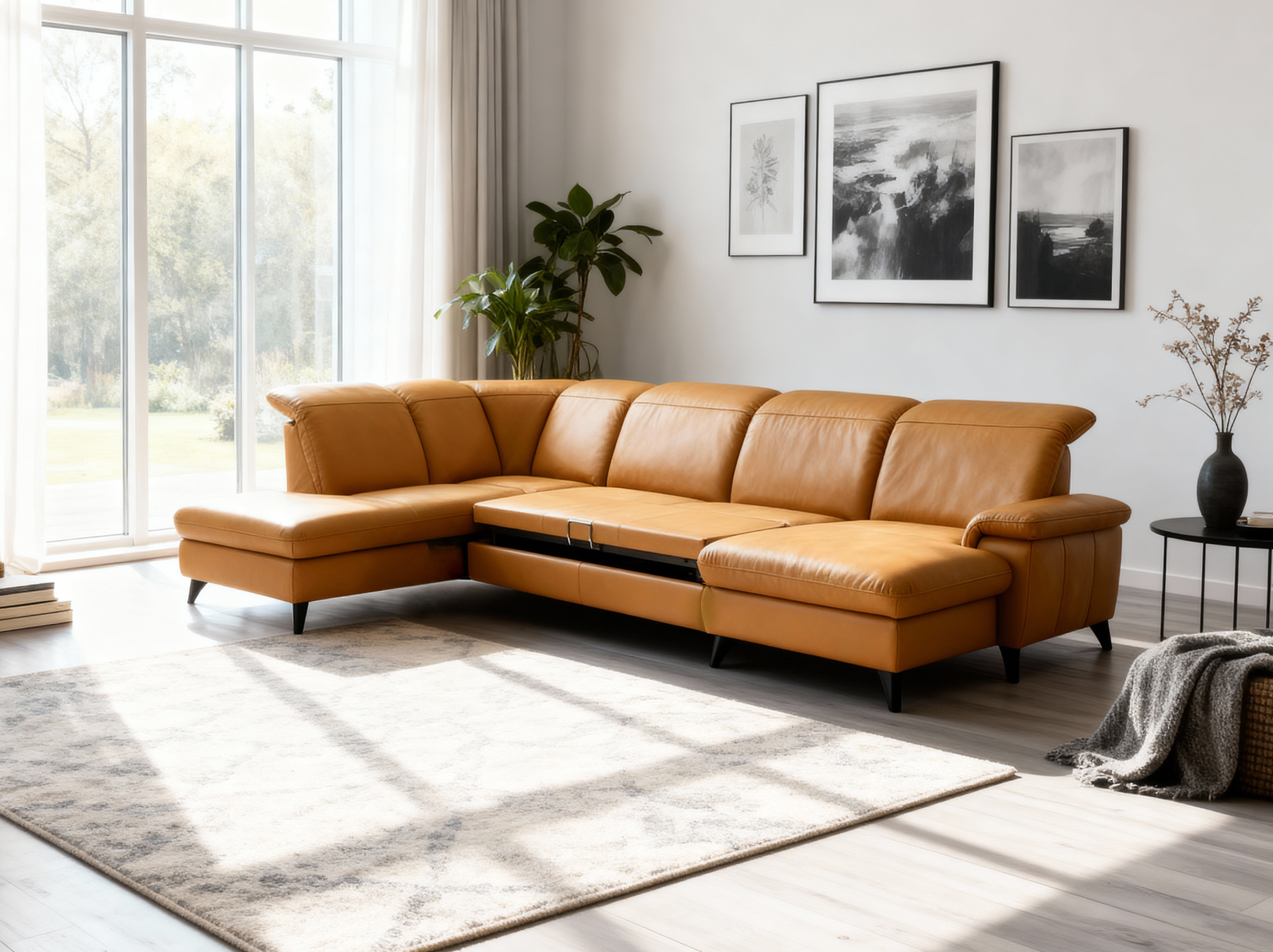 Magma U sedačka v interiéru