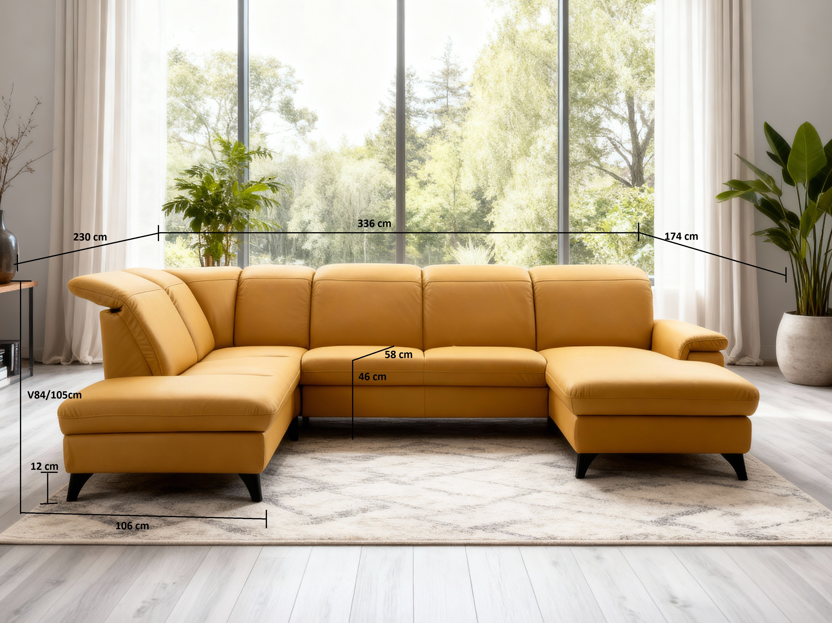 Kožená sedací souprava Magma detail