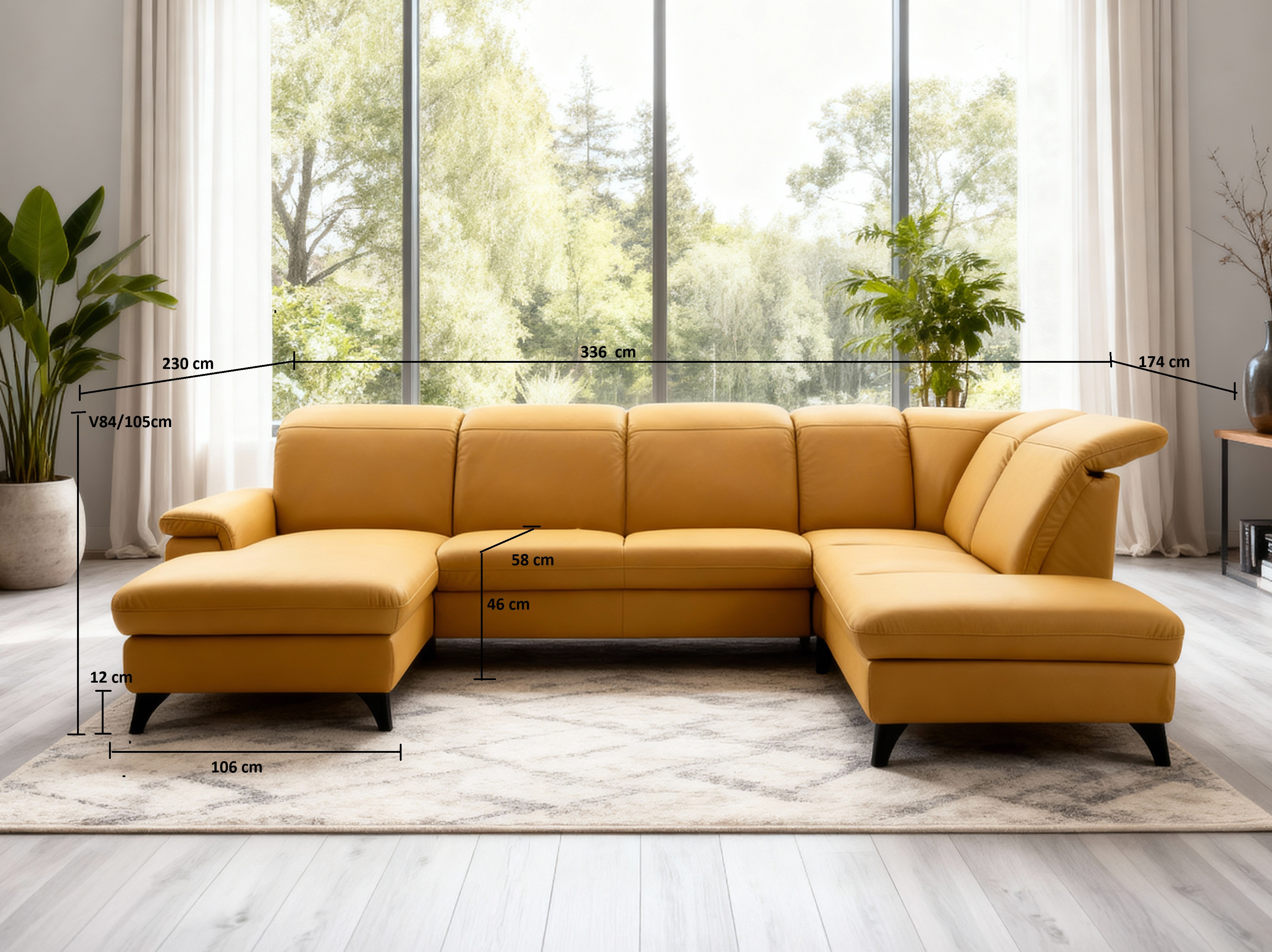 Kožená sedací souprava Magma detail