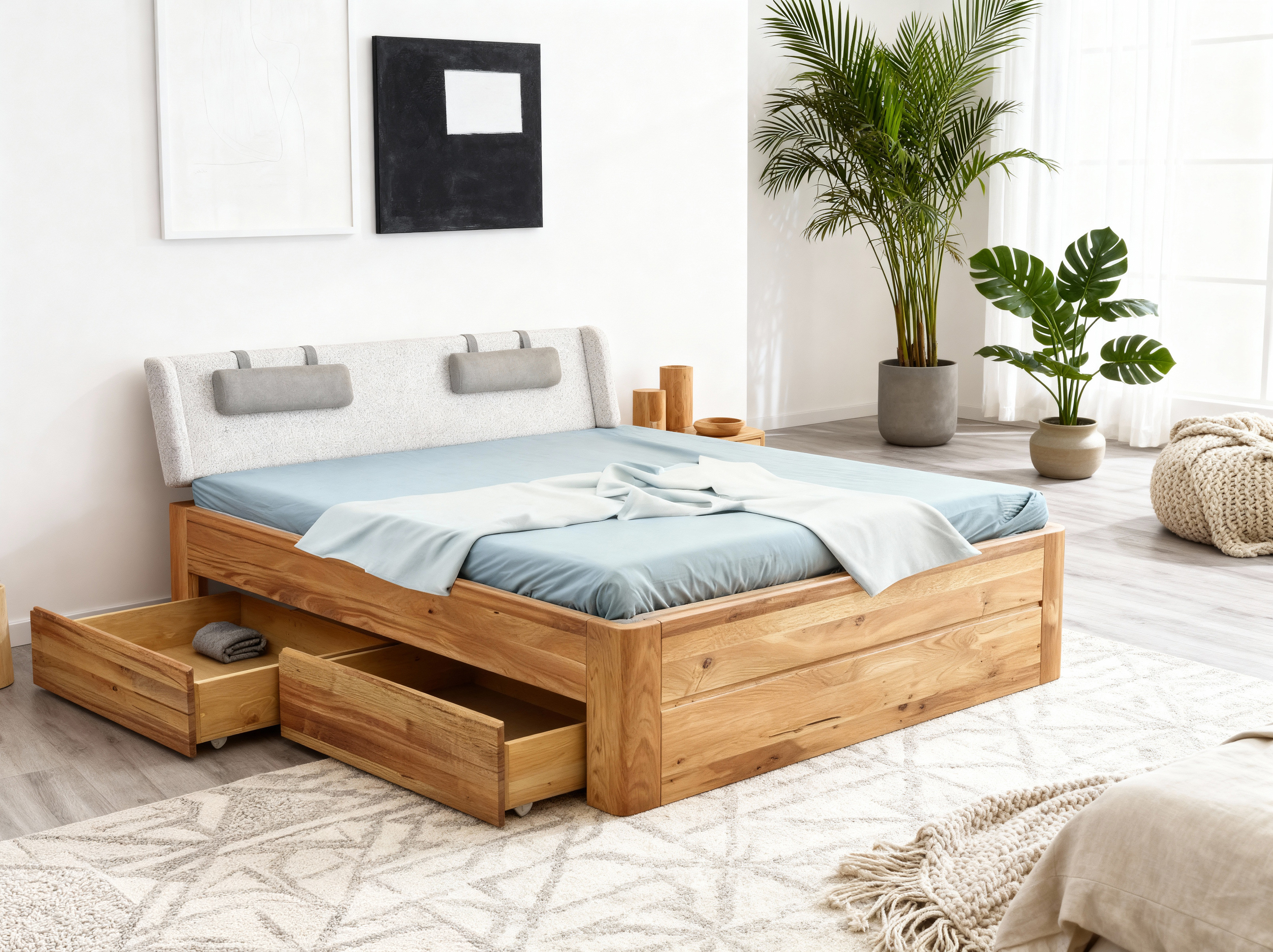 Holzbett Madona mit Stauraum