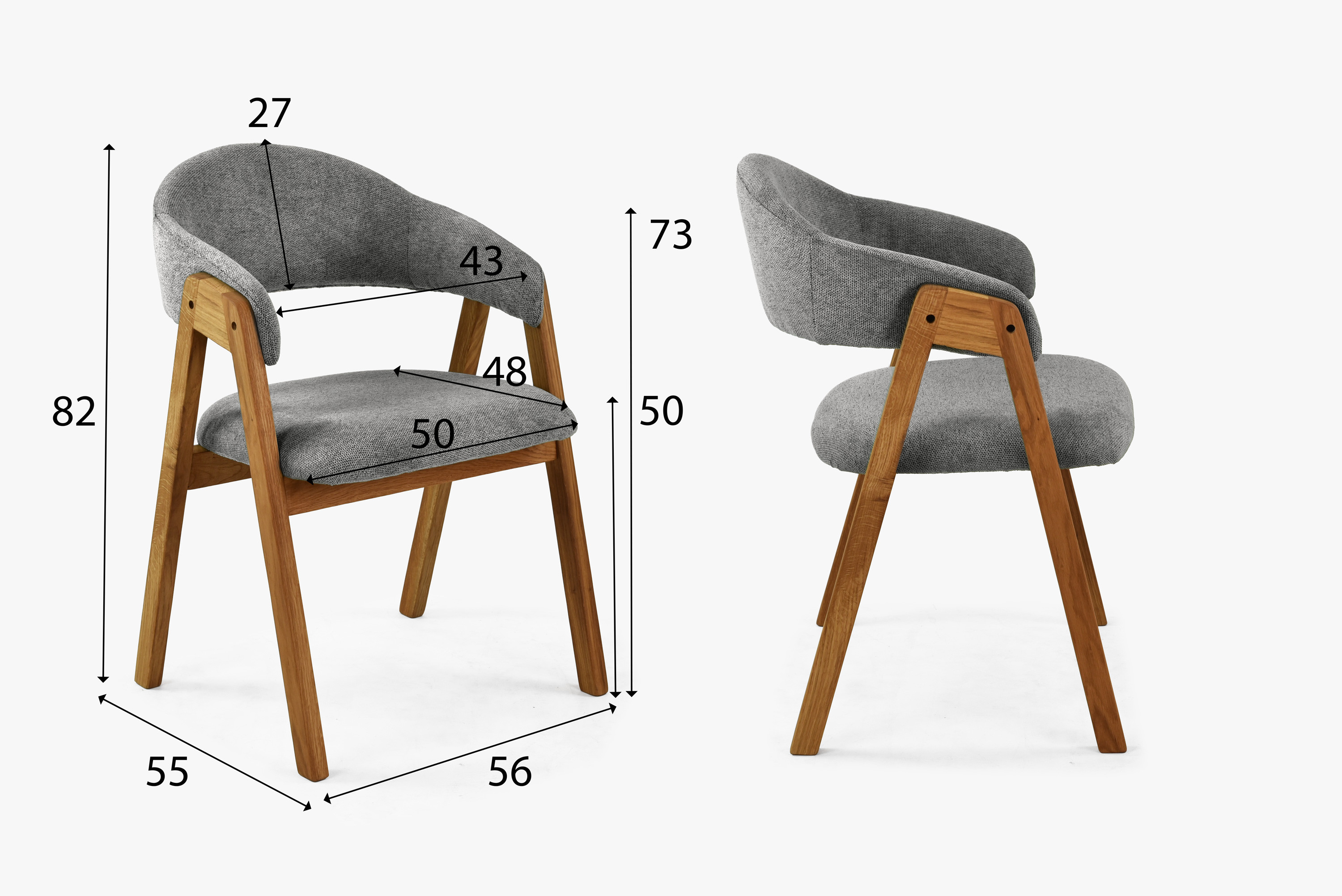 Tölgyfa étkező bútor szett