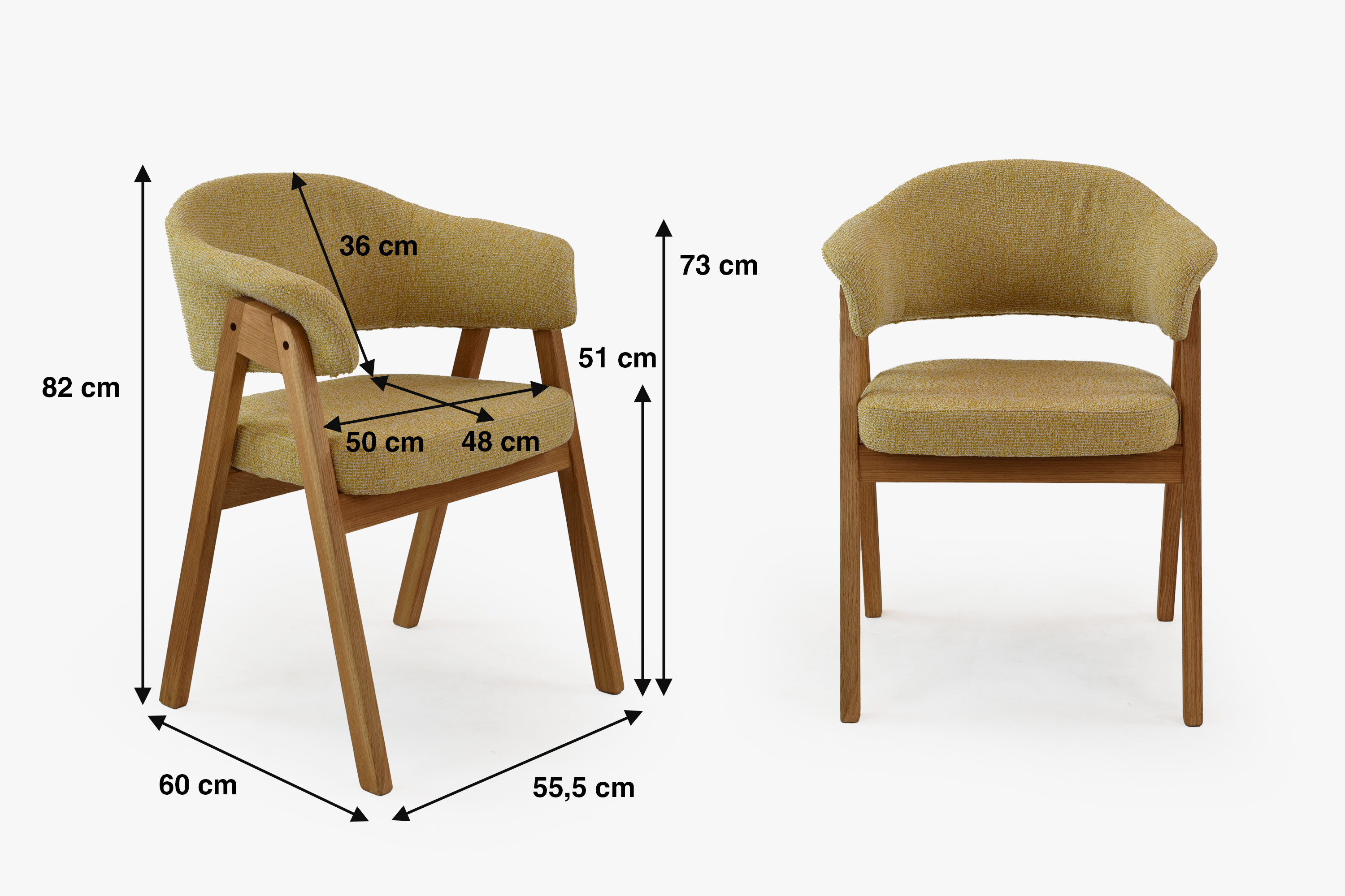 Modern tölgy étkezőgarnitúra Mona székekkel