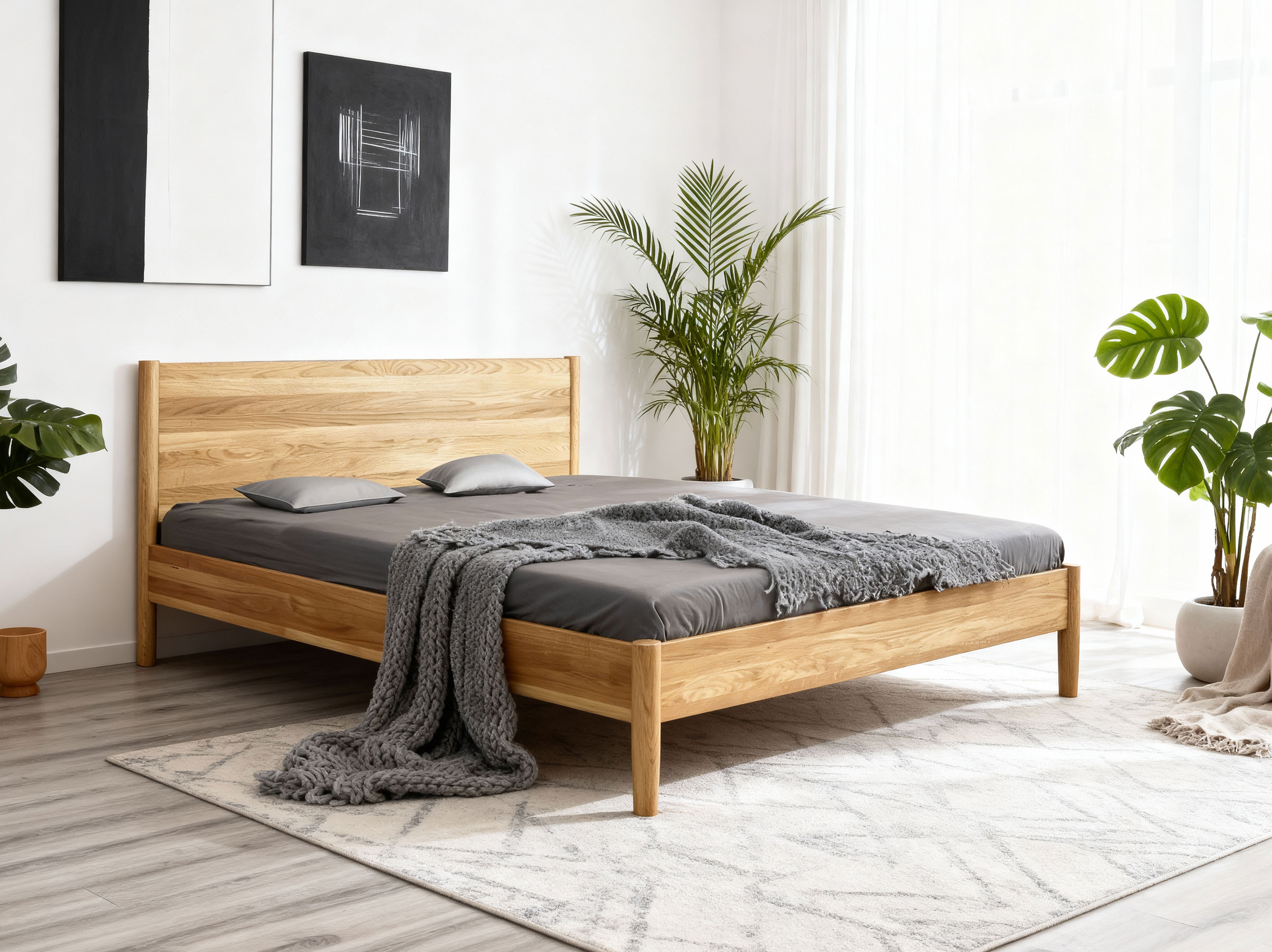 Posteľ z dubového masívu  180 x 200 cm