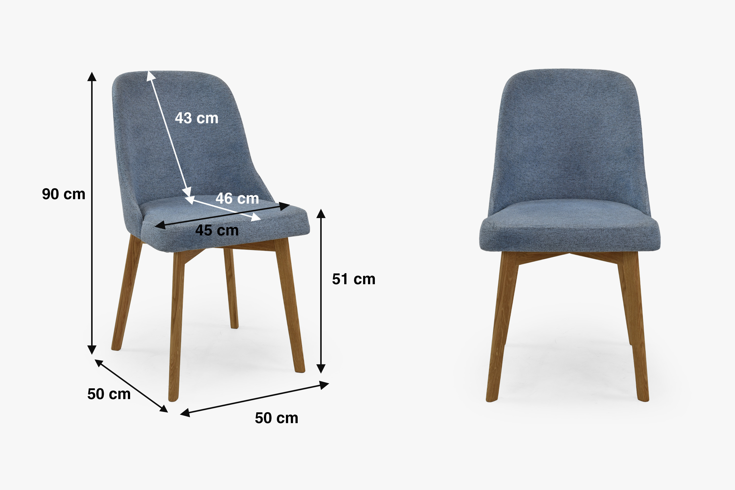 A szék tölgy lábainak részlete