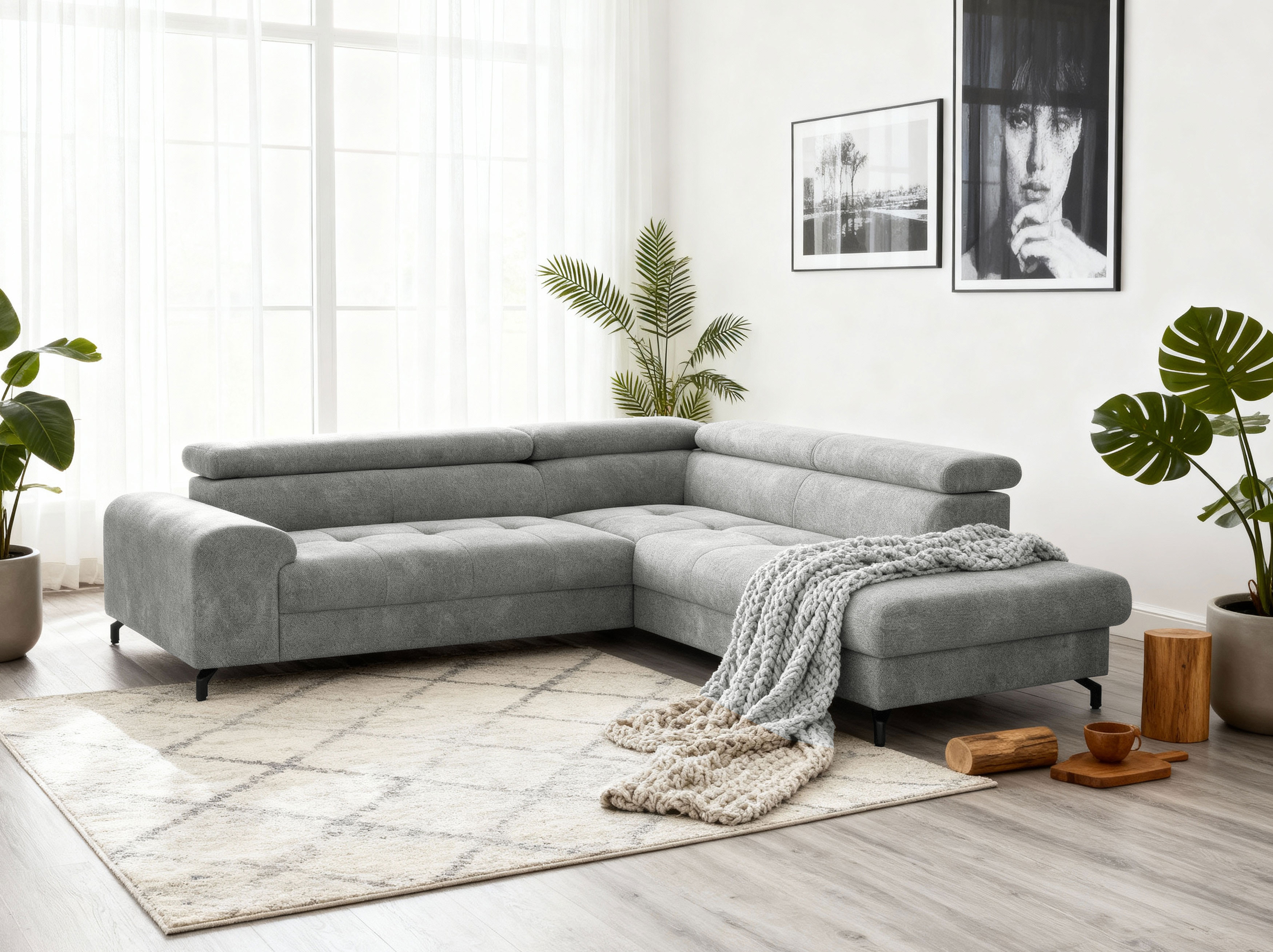 Rohová sedačka s funkciou spania