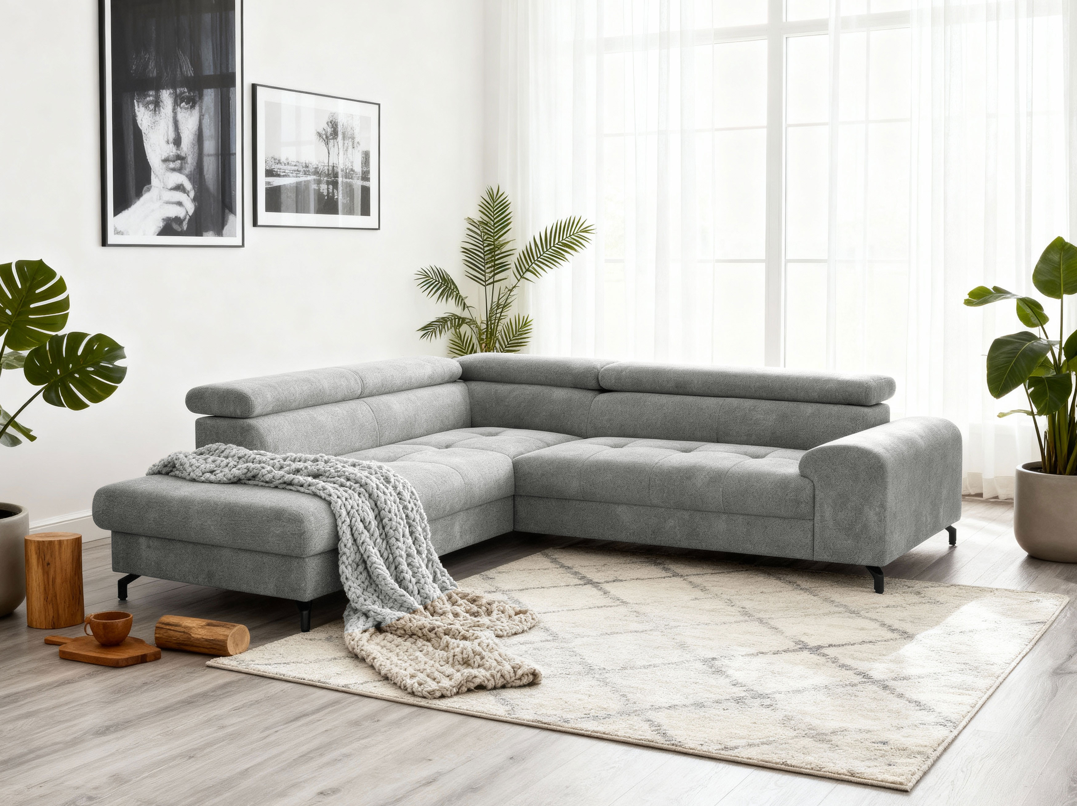 Rohová sedačka s funkciou spania