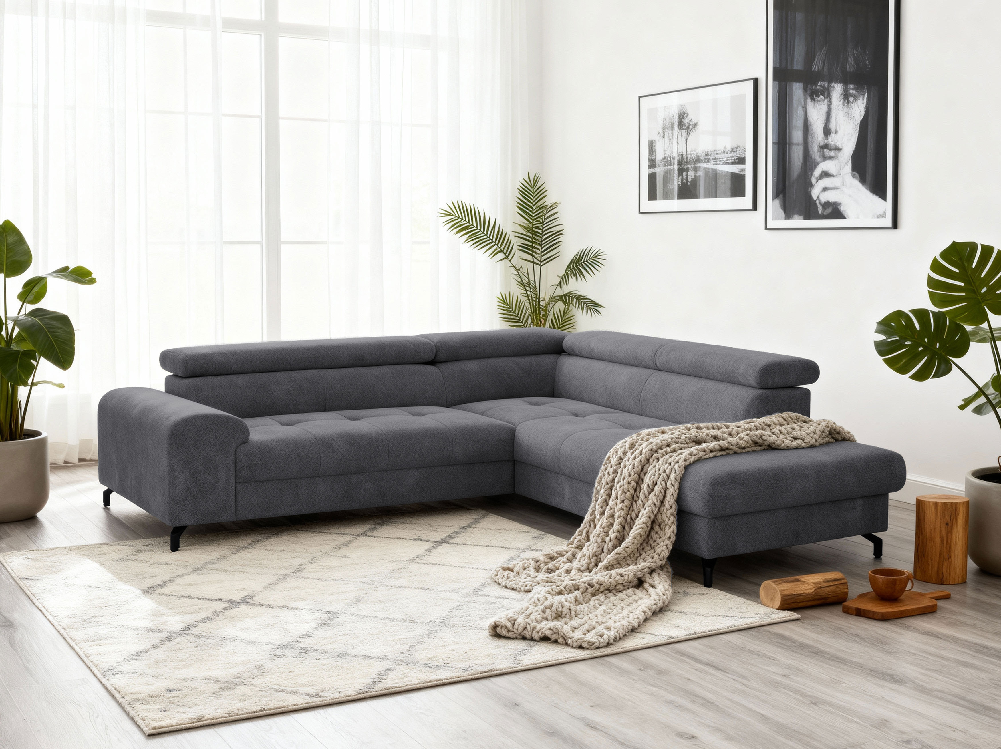 Rohová sedačka s funkciou spania