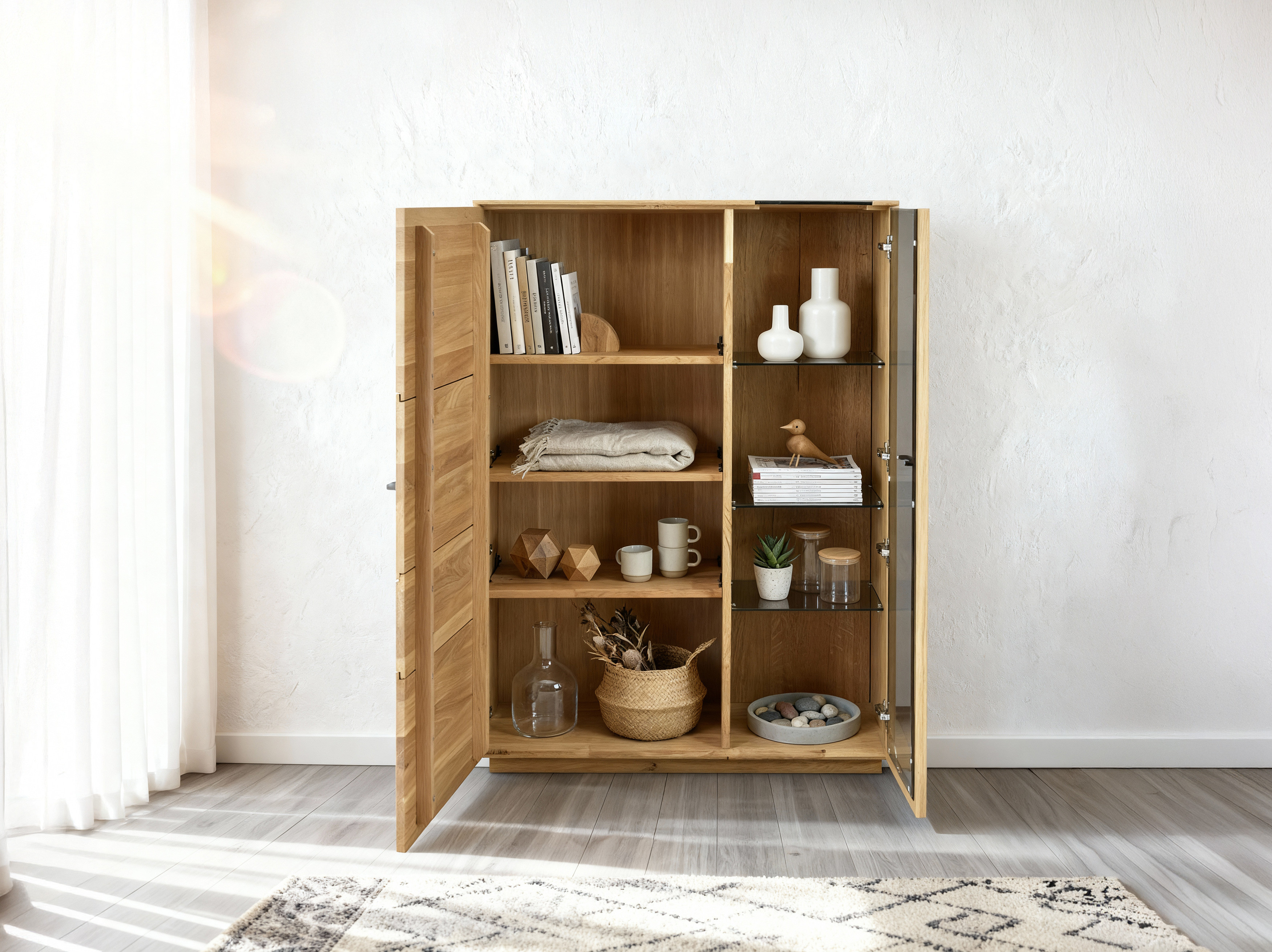 Eichenvitrine Bosco Detail