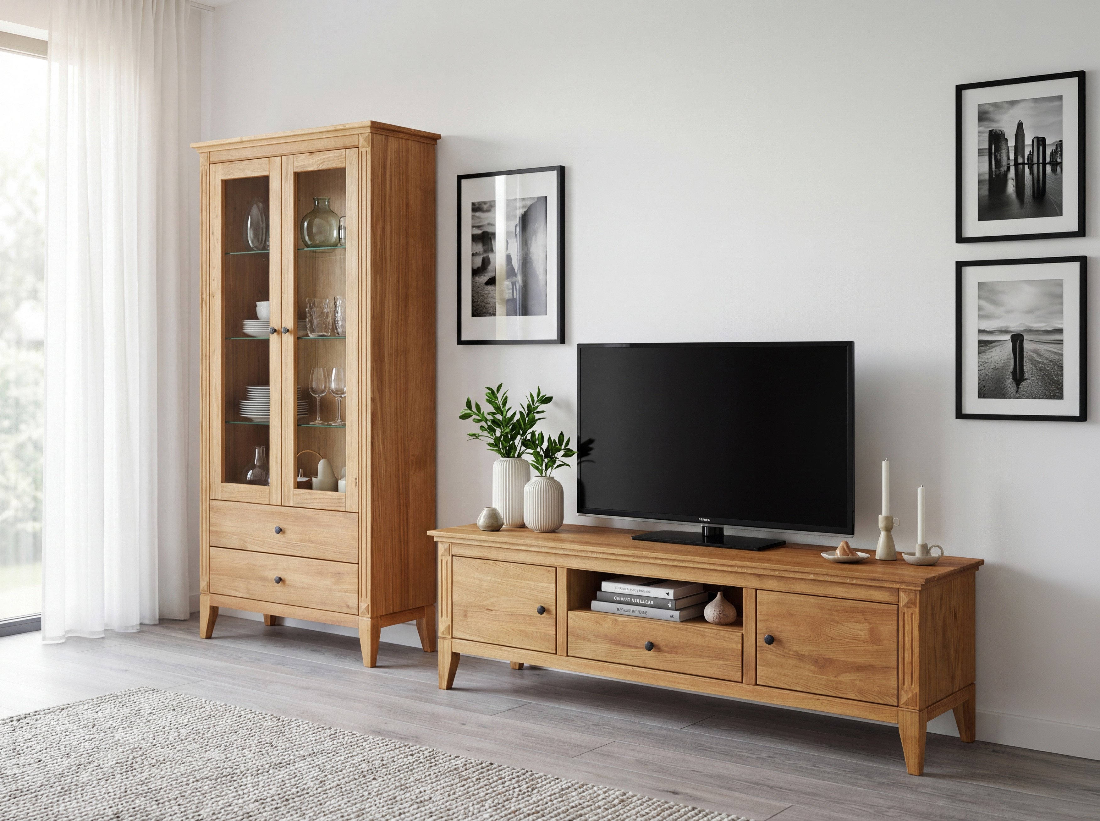 Eiche TV-Tisch Gaja 160 cm
