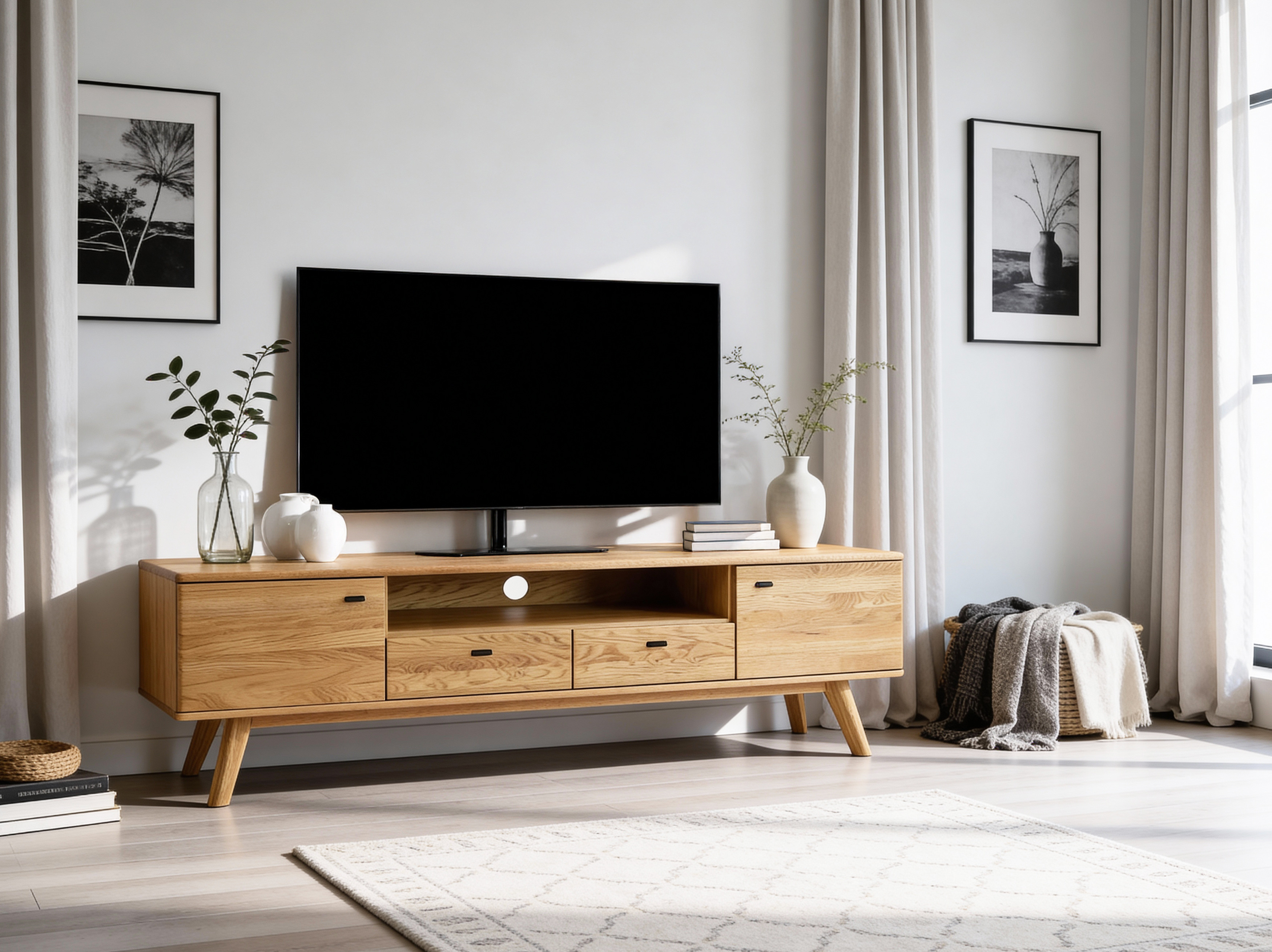 Detail der Eichenvitrine Jánošík