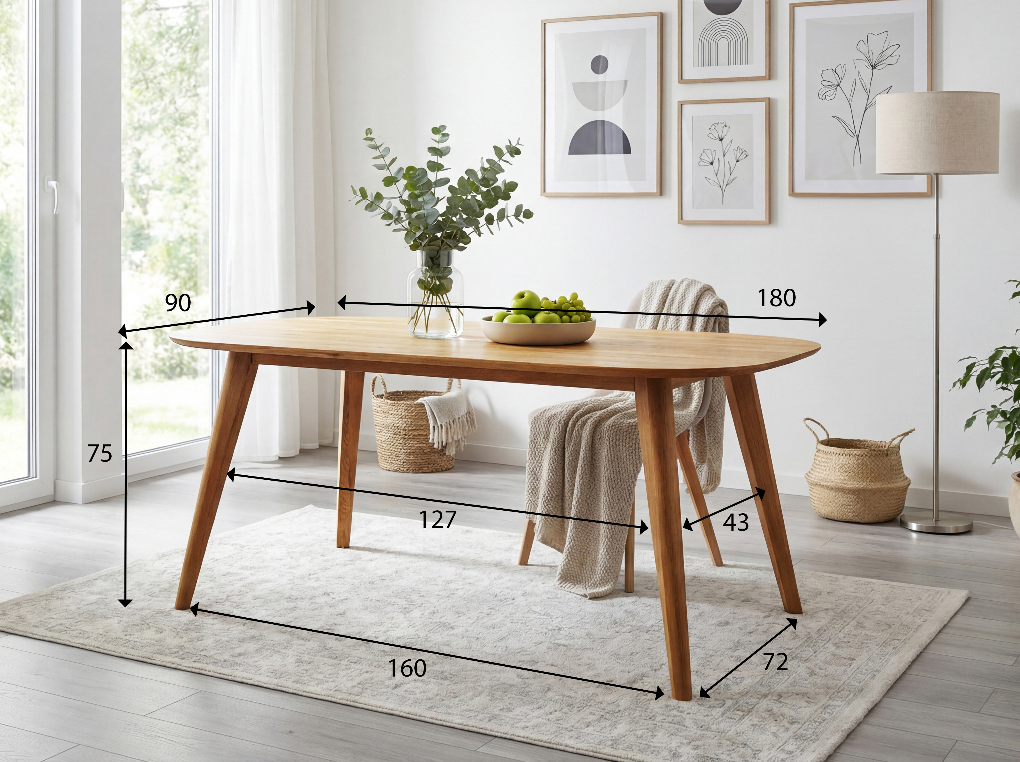 Jedálenský stôl OTAWA v interiéri