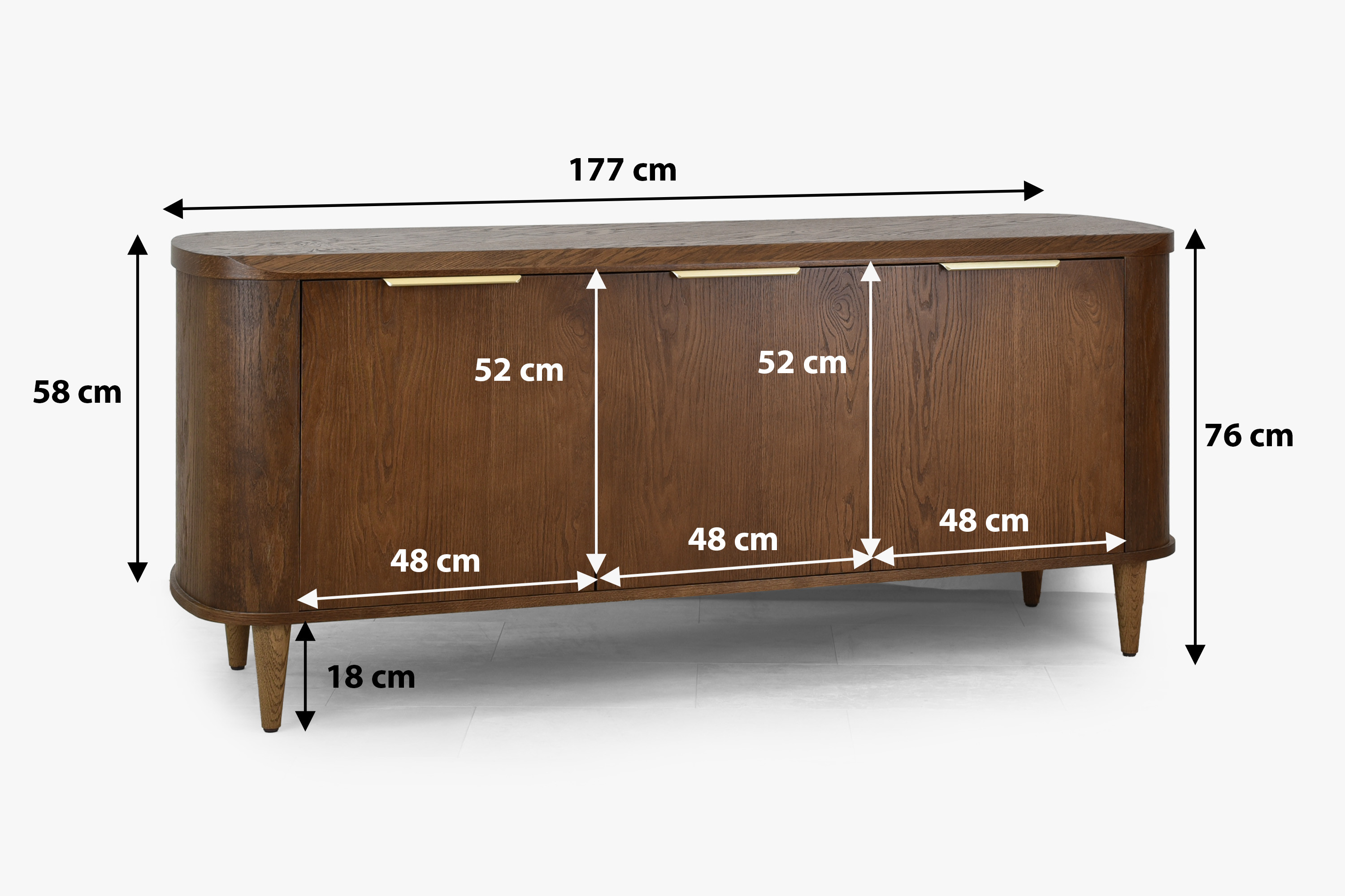 Hochwertige Holzkommode mit Stauraum