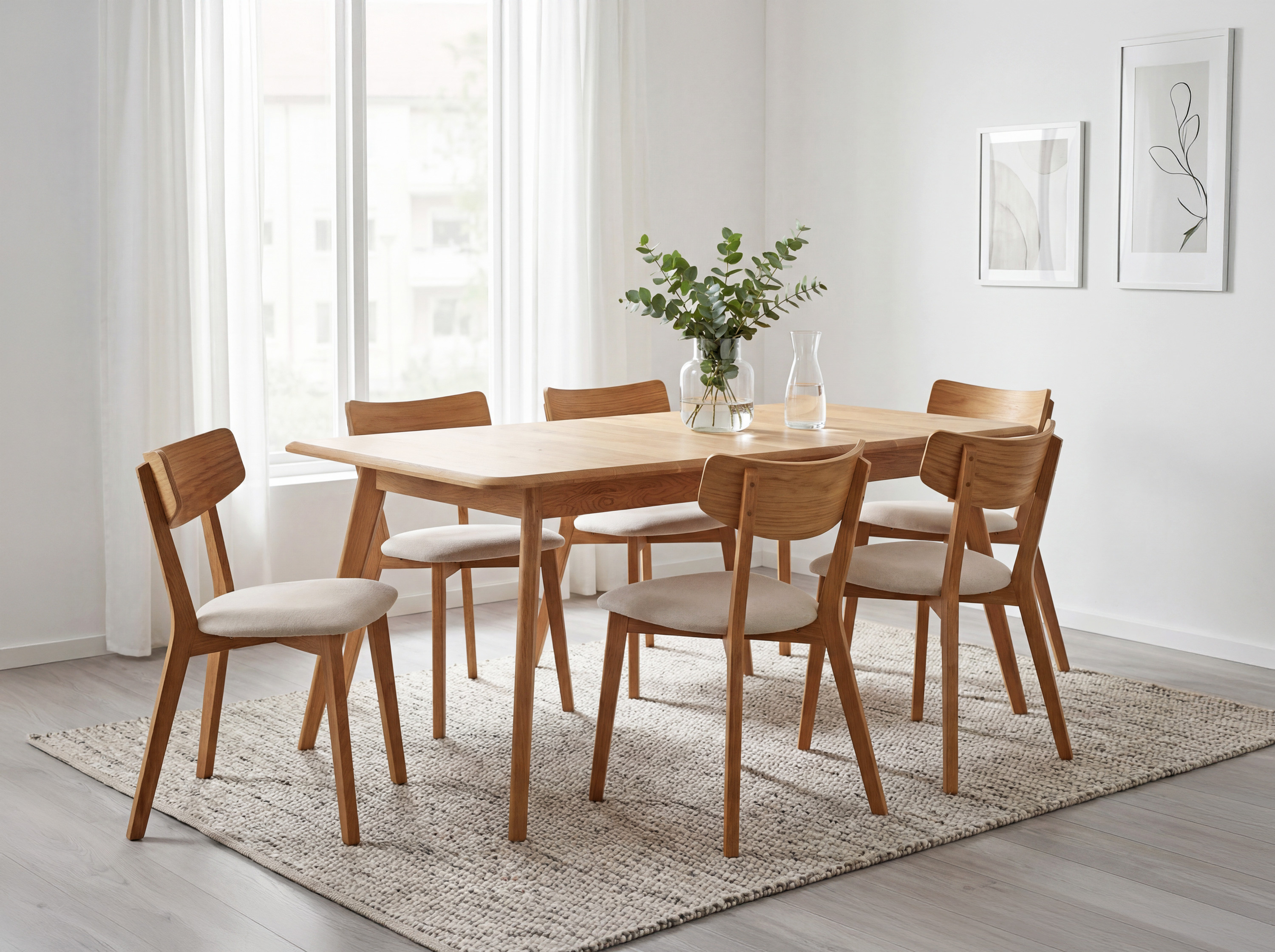 Dubový jedálenský stôl z masívu