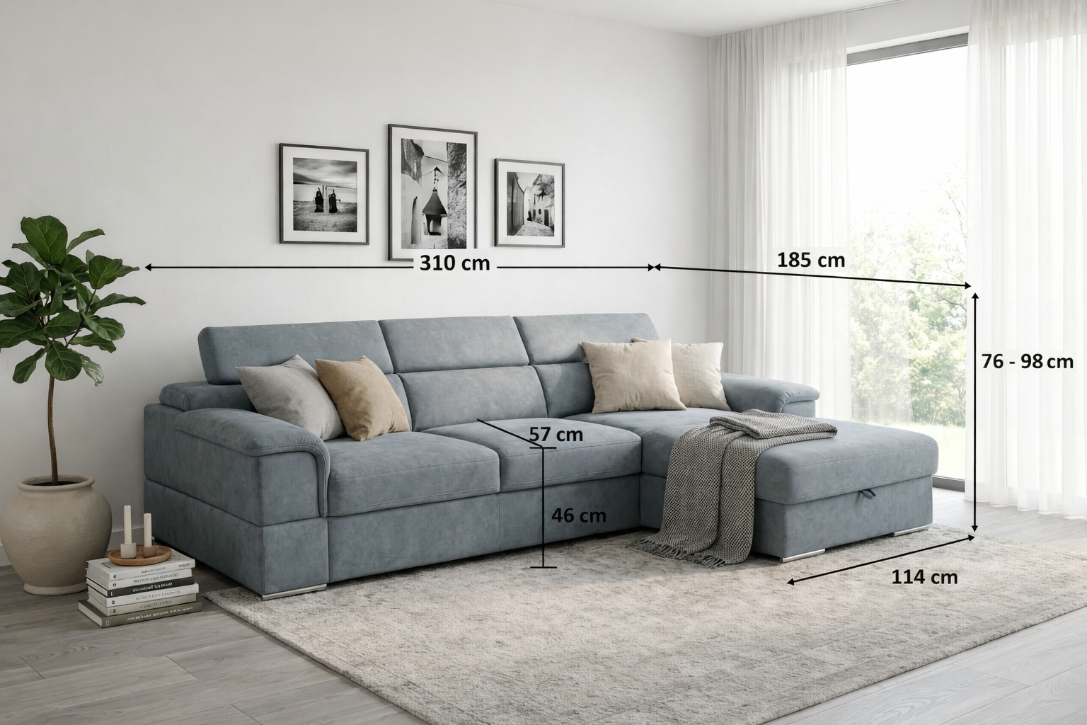 Sedacia súprava LUCIANO v interiéri